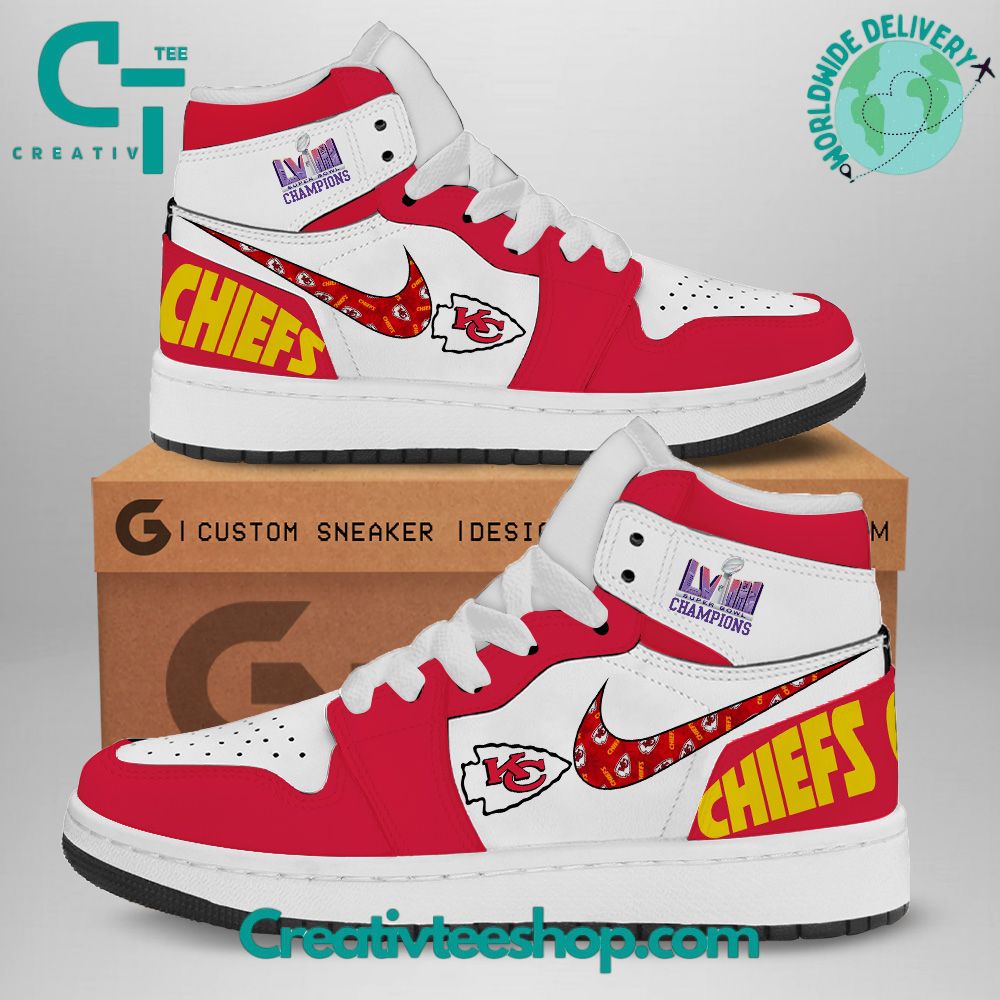 Kansas City Chiefs AJ1 High Sneakers Shoes For Men And Women Calebmatthewhans