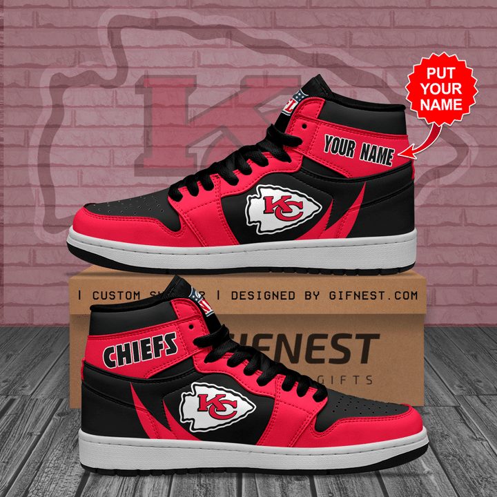 Kansas City Chiefs NFL AJ1 High Sneakers Shoes For Men And Women Calebmatthewhans