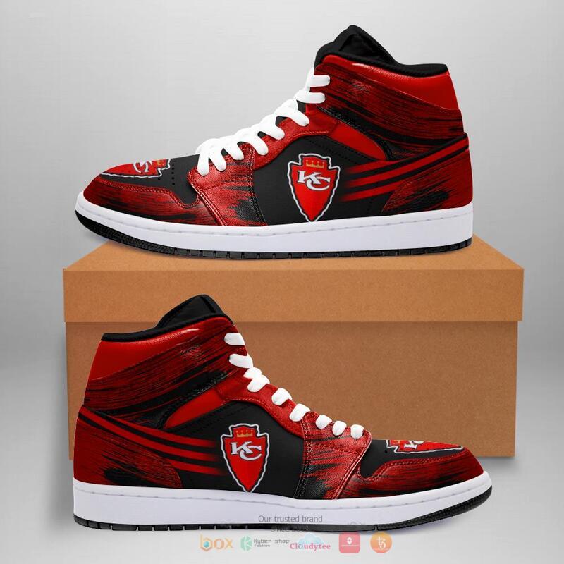 Kansas City Chiefs NFL AJ1 High Sneakers Shoes For Men And Women Calebmatthewhans