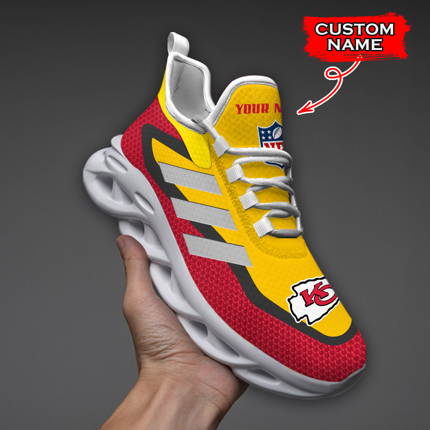 Kansas City Chiefs NFL Max Soul Shoes Sneakers For Men And Women Calebmatthewhans