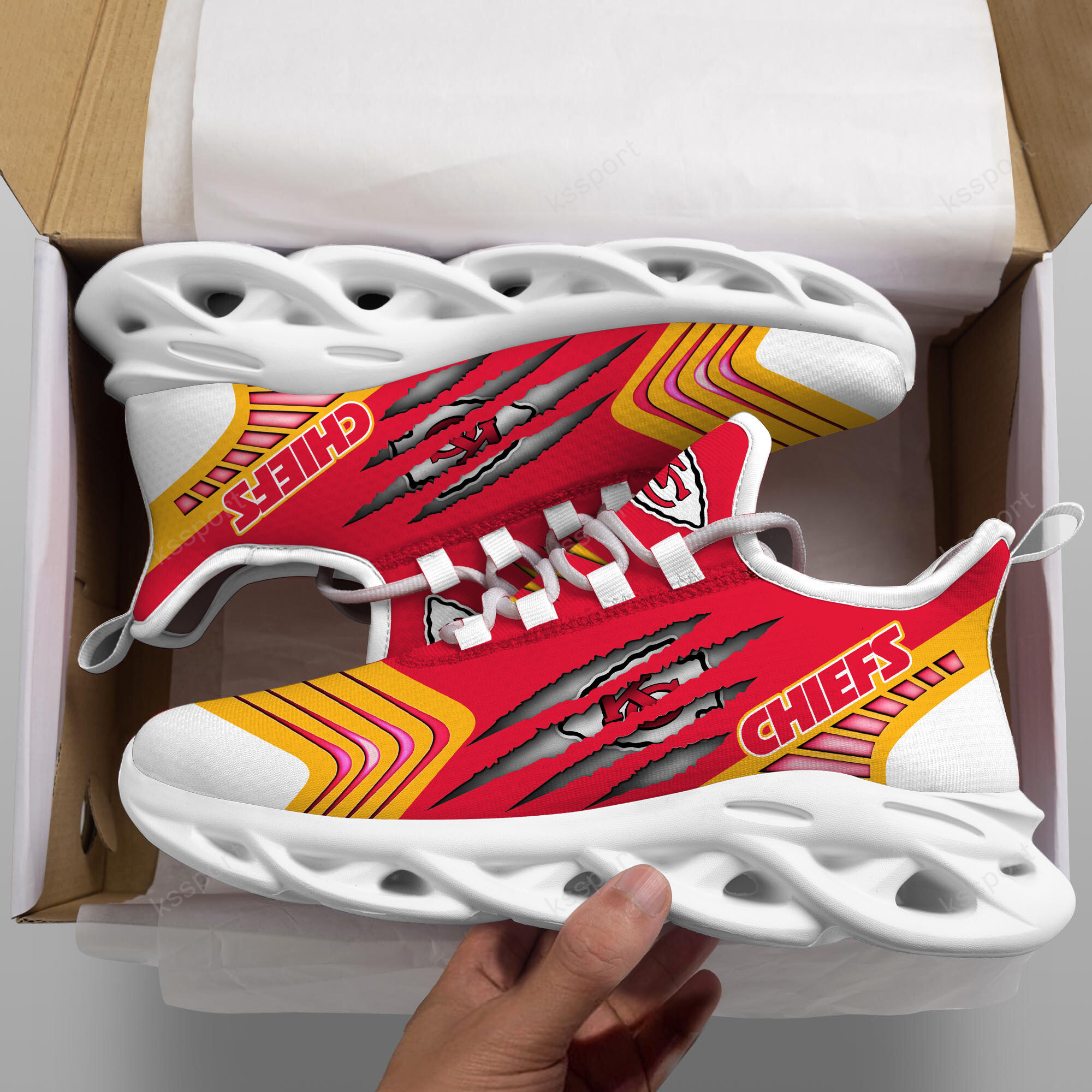 Kansas City Chiefs NFL Max Soul Shoes Sneakers For Men And Women Calebmatthewhans