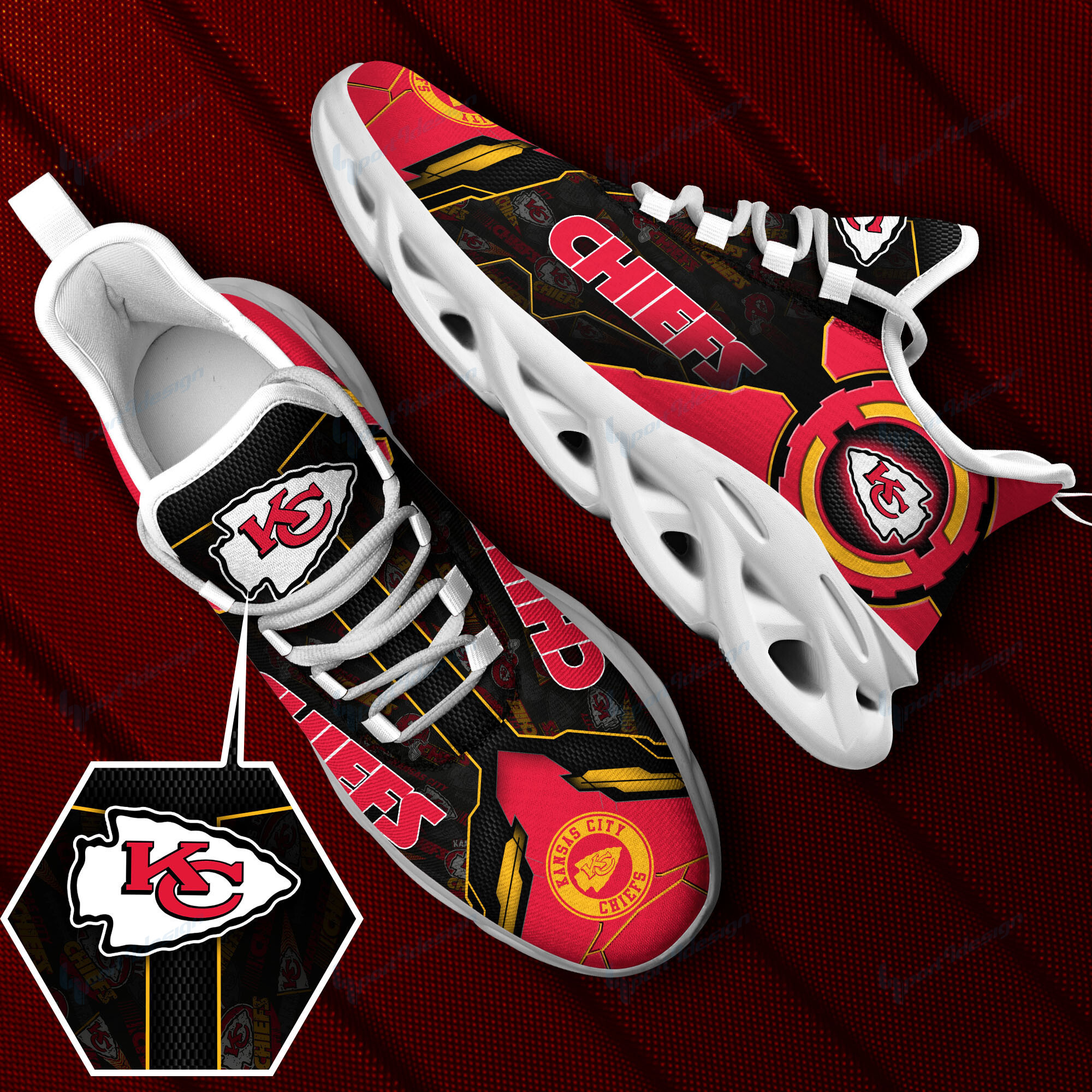 Kansas City Chiefs NFL Max Soul Shoes Sneakers For Men And Women Calebmatthewhans