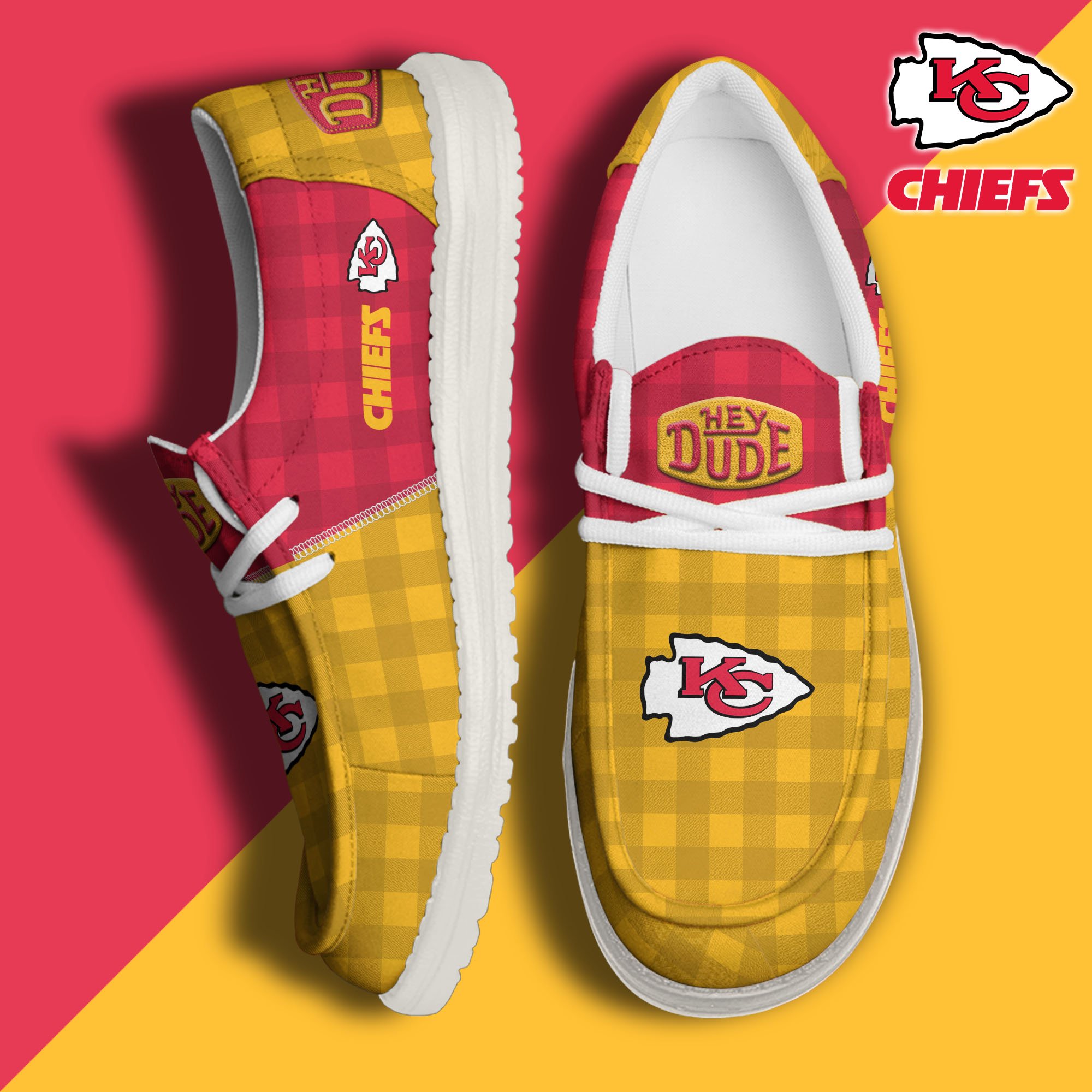Kansas City Chiefs Personalized Hey Dude Shoes For Men And Women Calebmatthewhans