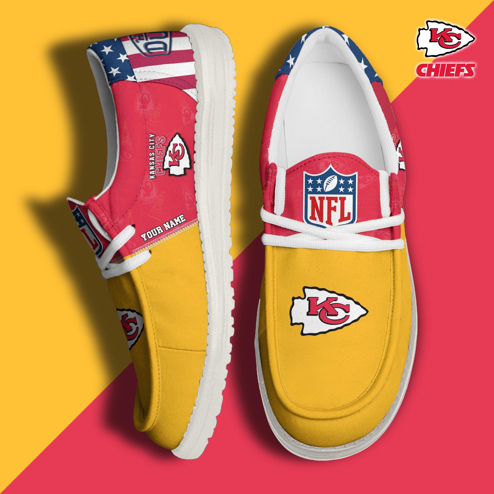 Kansas City Chiefs Personalized Hey Dude Shoes For Men And Women Calebmatthewhans