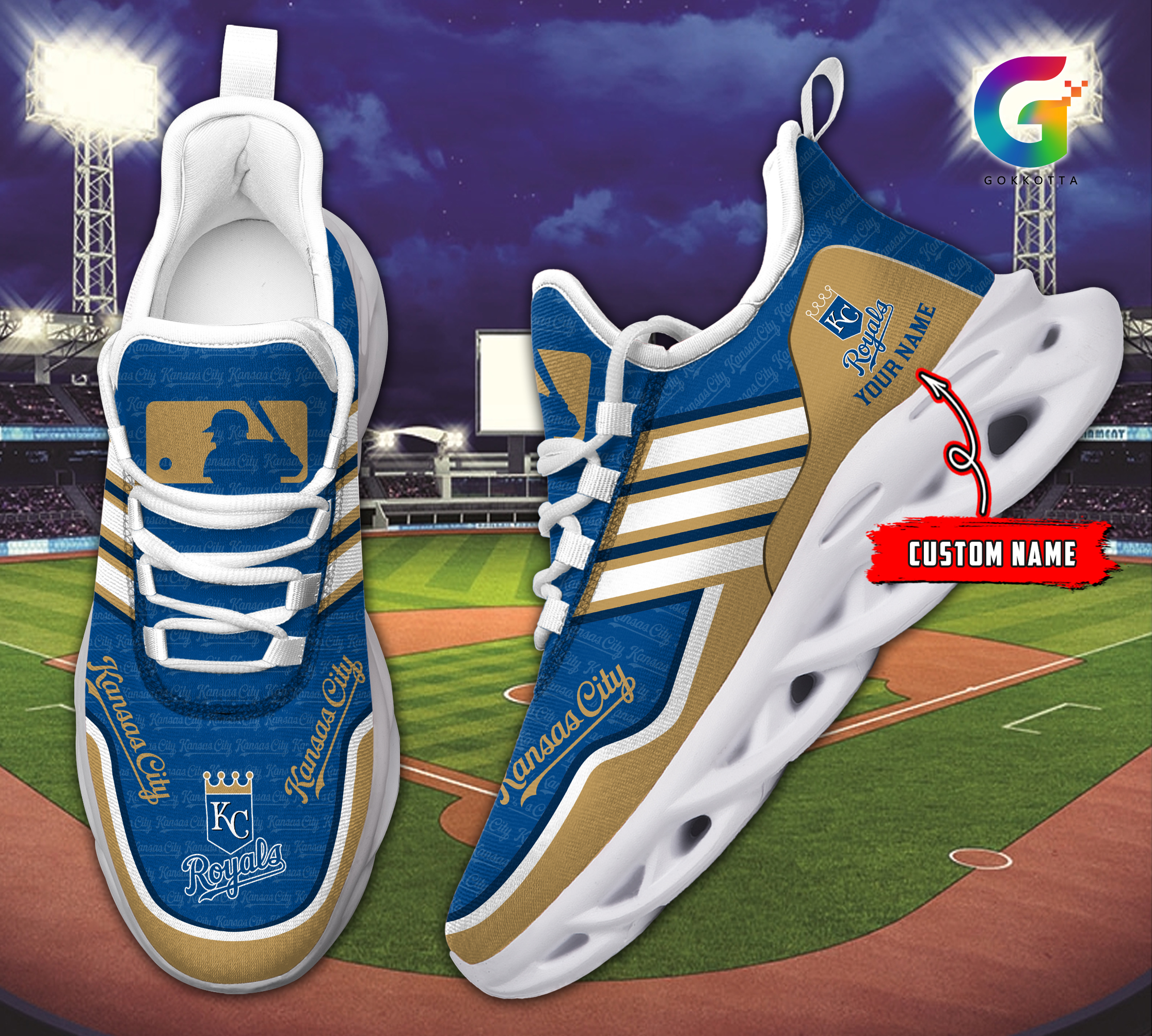 Kansas City Royals MLB Max Soul Shoes Sneakers For Men And Women Calebmatthewhans
