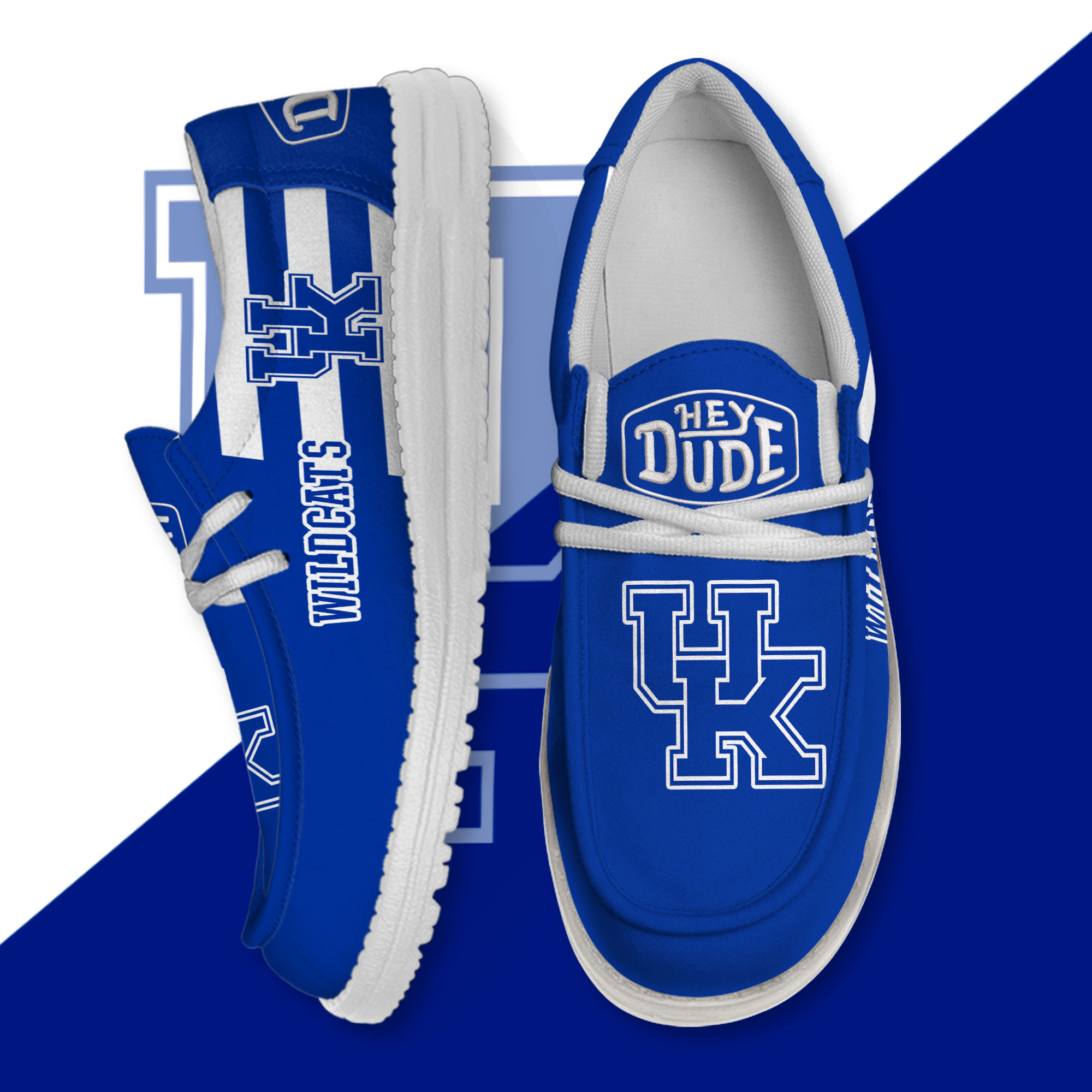 Kentucky Wildcats Personalized Hey Dude Shoes For Men And Women Calebmatthewhans