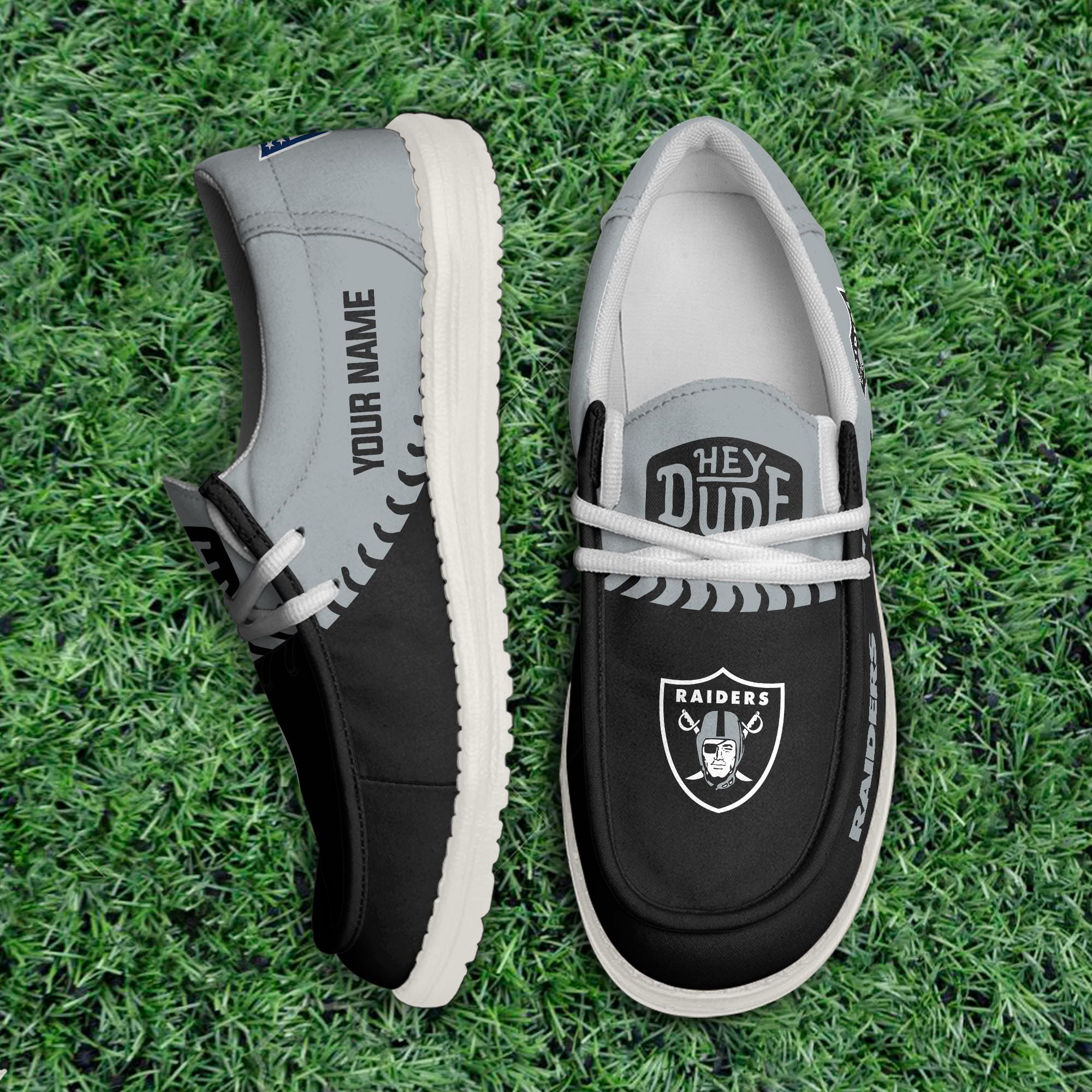 Las Vegas Raiders Hey Dude Shoes For Men And Women Calebmatthewhans