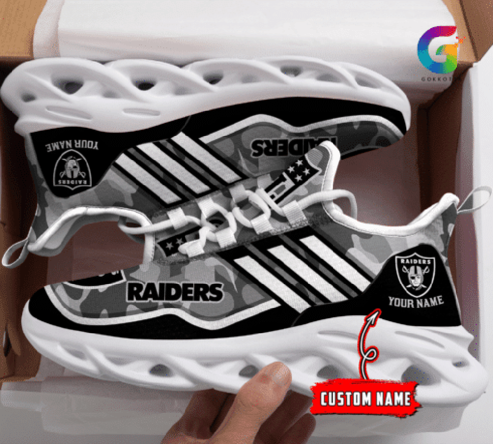 Las Vegas Raiders Max Soul Shoes Sneakers For Men And Women Calebmatthewhans