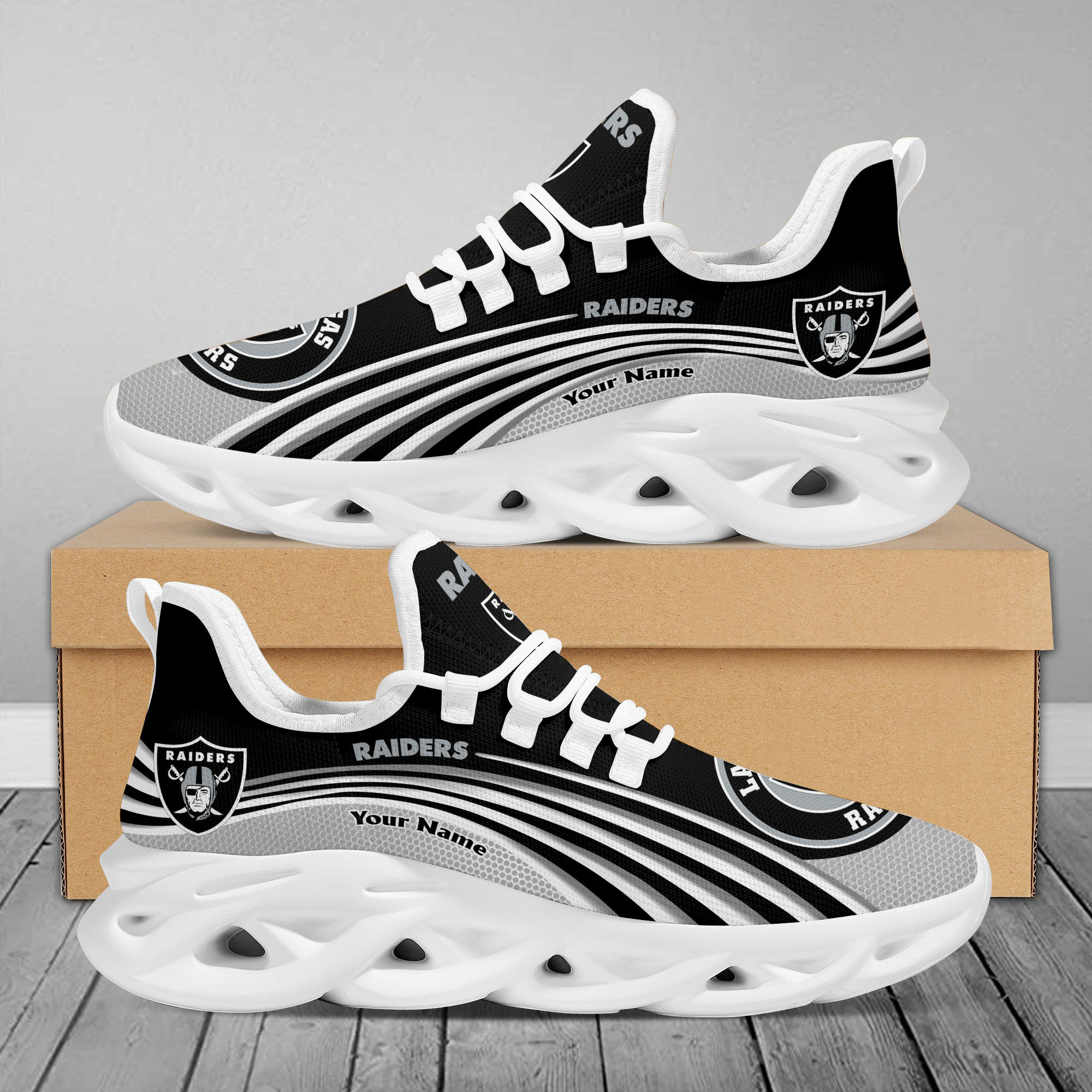 Las Vegas Raiders Max Soul Shoes Sneakers For Men And Women Calebmatthewhans