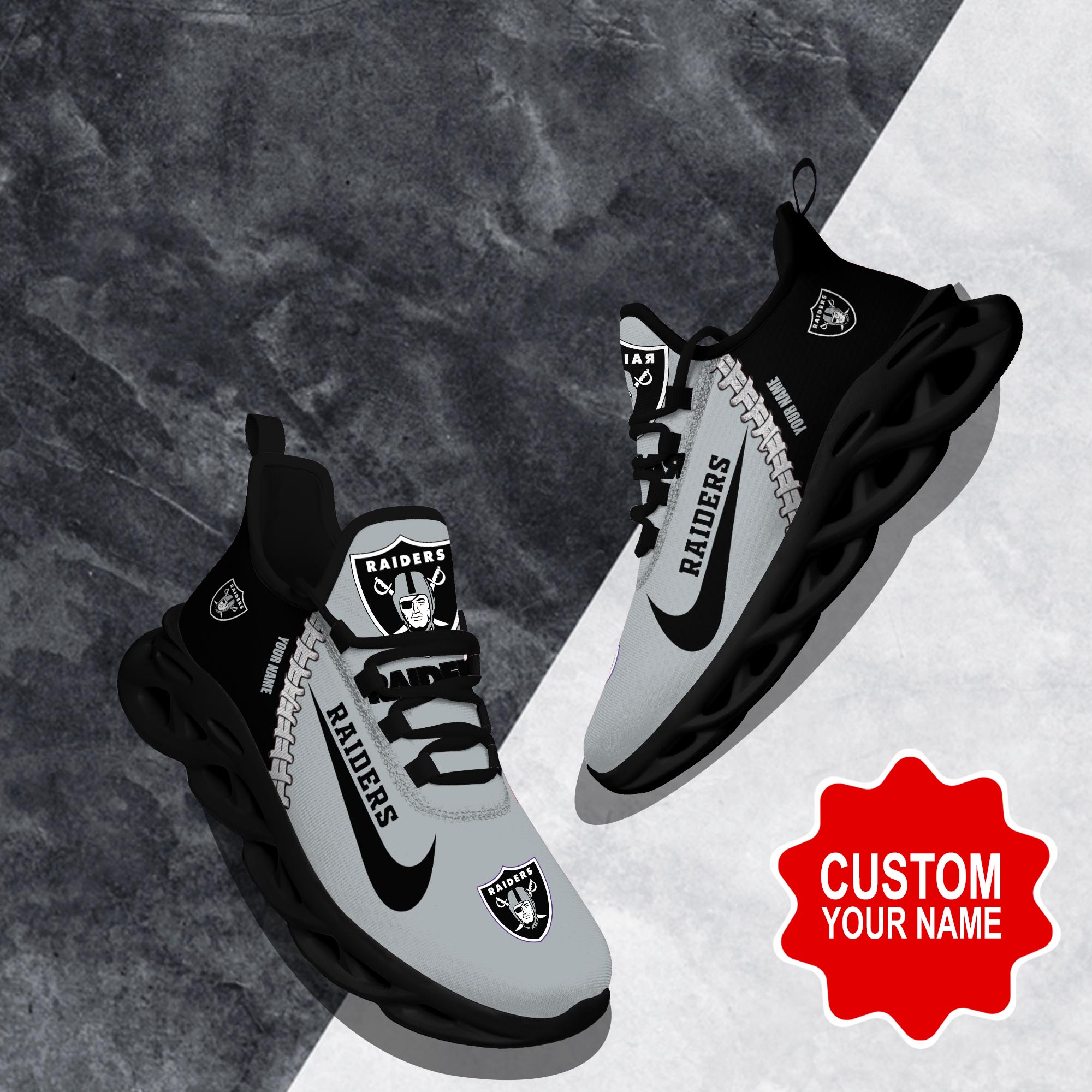 Las Vegas Raiders Max Soul Shoes Sneakers For Men And Women Calebmatthewhans