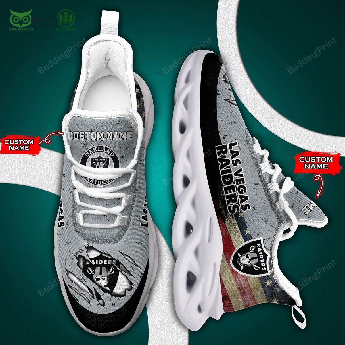 Las Vegas Raiders Max Soul Shoes Sneakers For Men And Women Calebmatthewhans