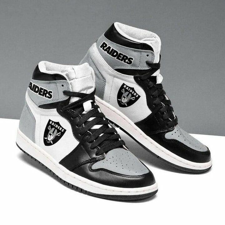 Las Vegas Raiders NFL AJ1 High Sneakers Shoes For Men And Women Calebmatthewhans