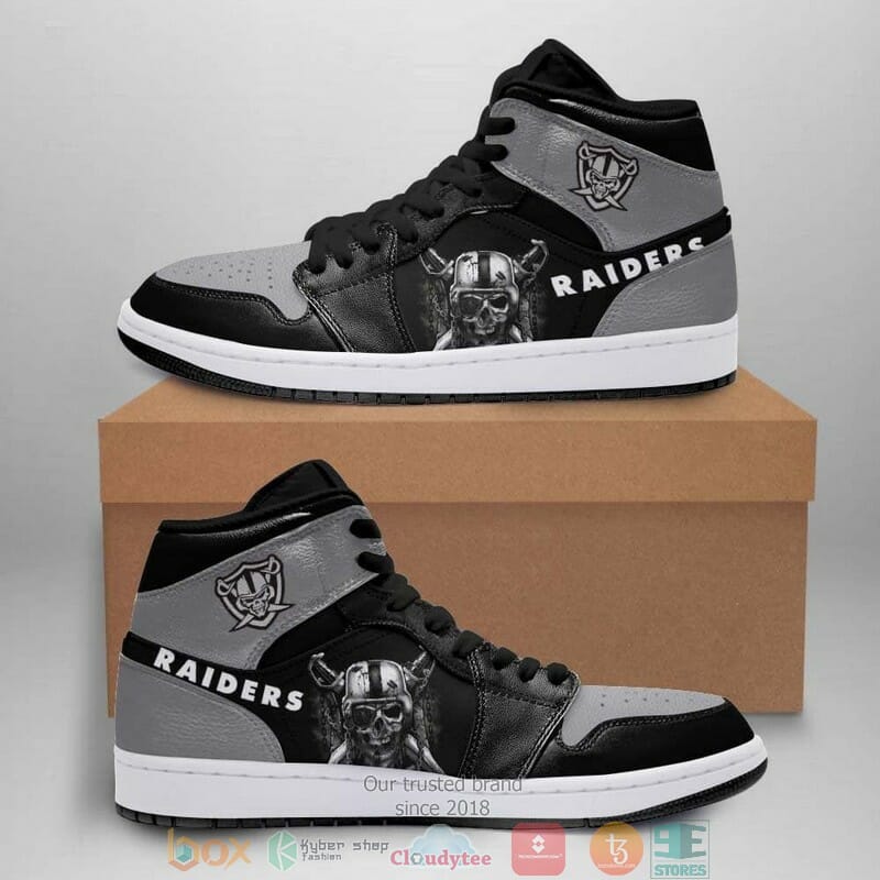 Las Vegas Raiders NFL AJ1 High Sneakers Shoes For Men And Women Calebmatthewhans