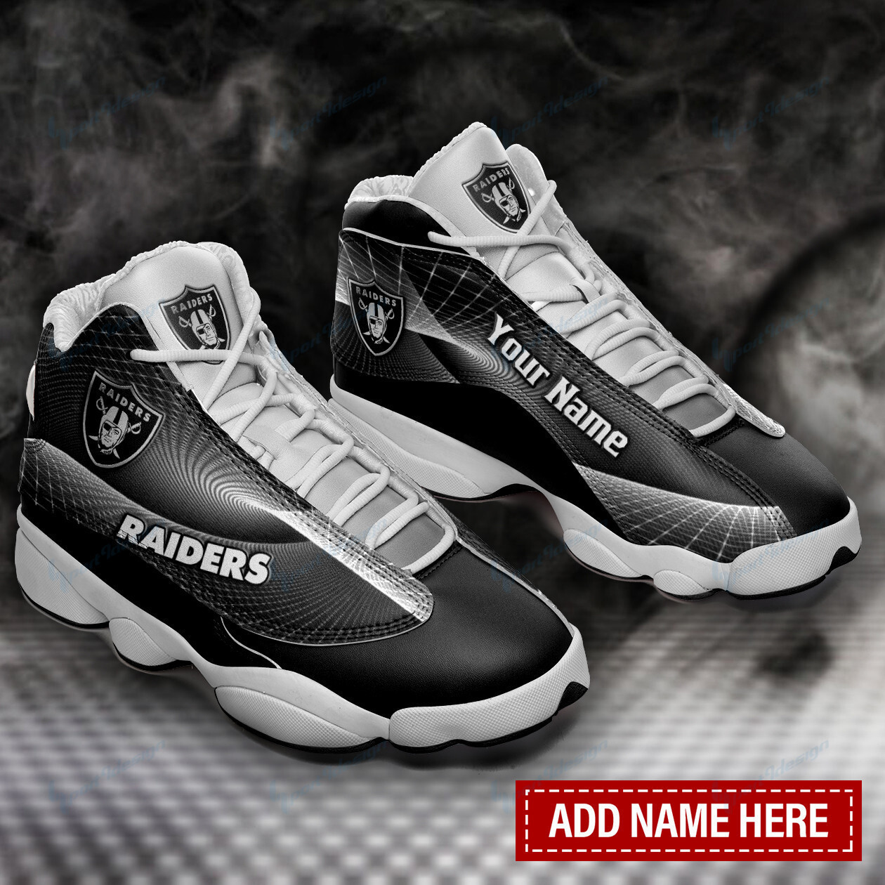 Las Vegas Raiders NFL AJ13 Sneakers Shoes For Men And Women Calebmatthewhans