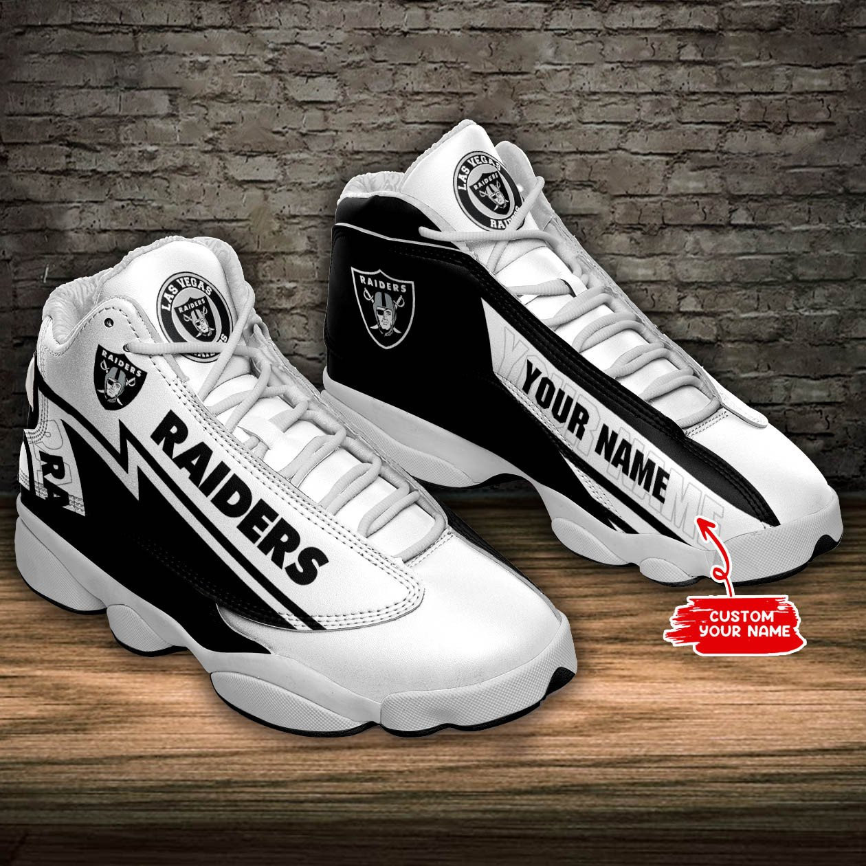 Las Vegas Raiders NFL AJ13 Sneakers Shoes For Men And Women Calebmatthewhans