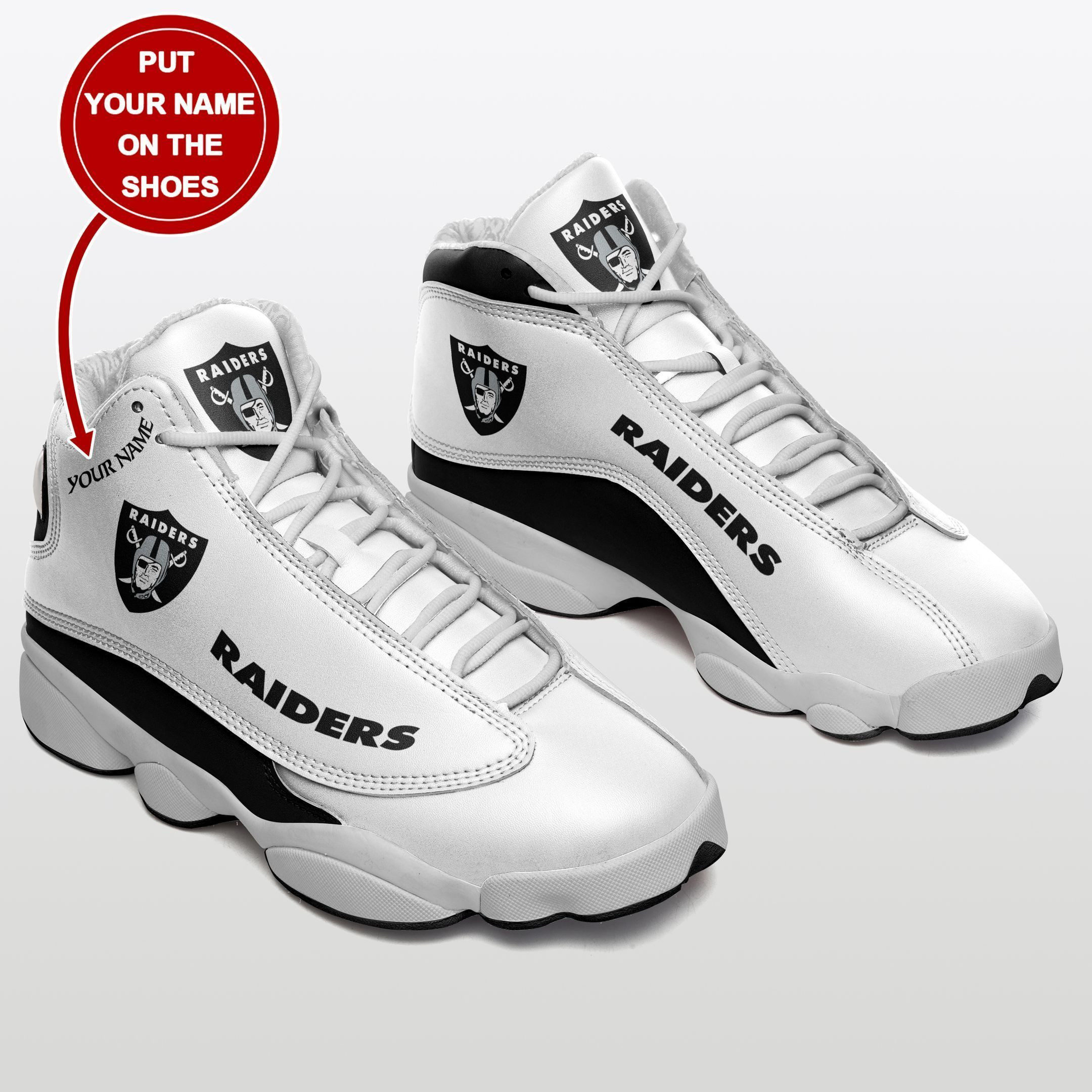 Las Vegas Raiders NFL AJ13 Sneakers Shoes For Men And Women Calebmatthewhans