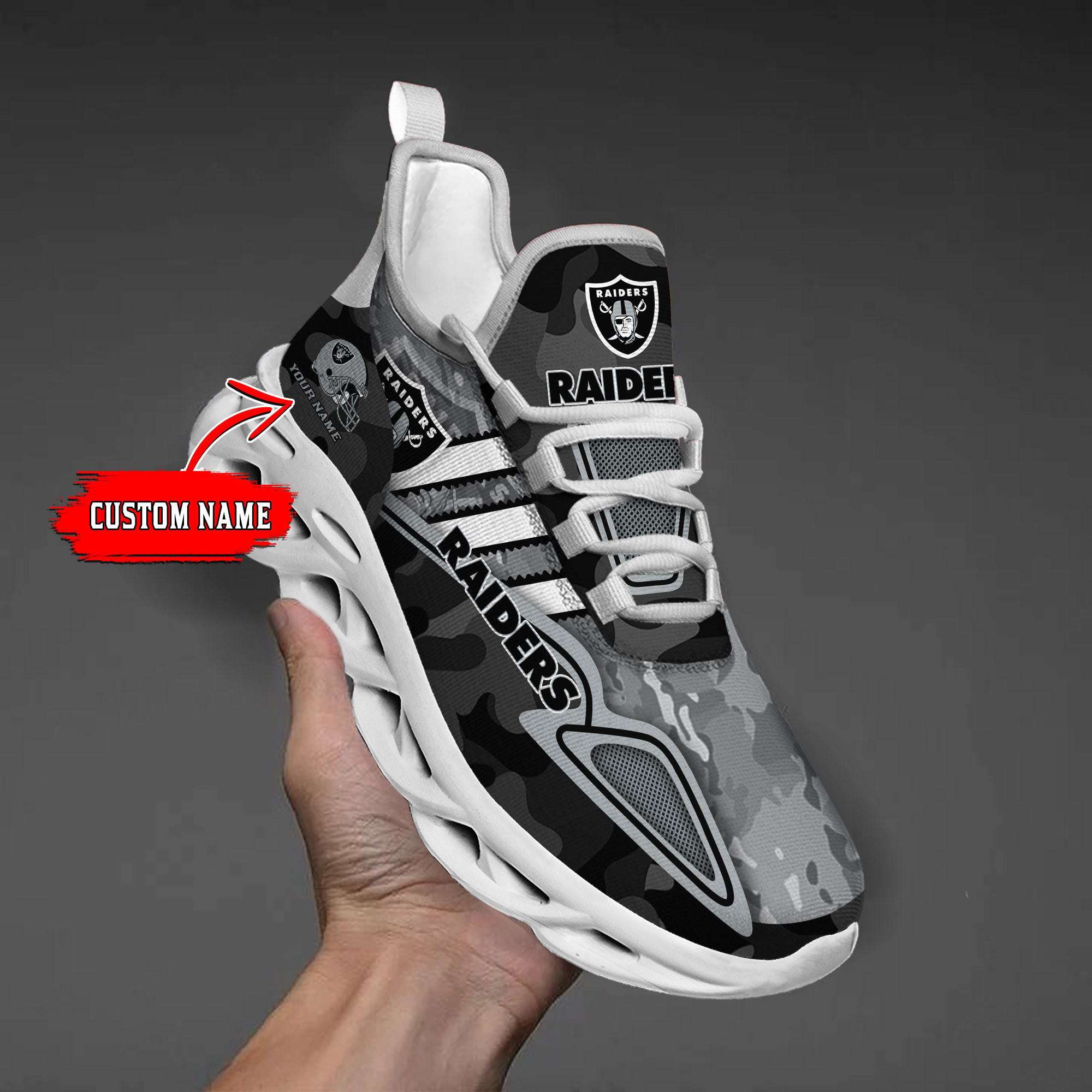 Las Vegas Raiders NFL Max Soul Shoes Sneakers For Men And Women Calebmatthewhans