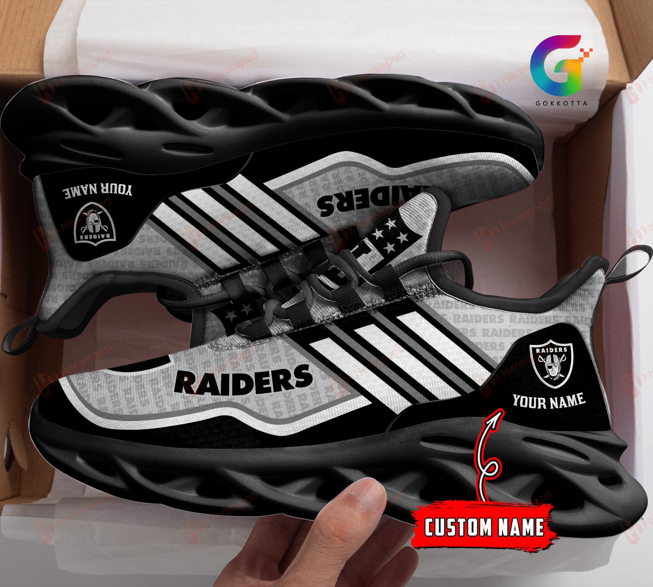 Las Vegas Raiders NFL Max Soul Shoes Sneakers For Men And Women Calebmatthewhans