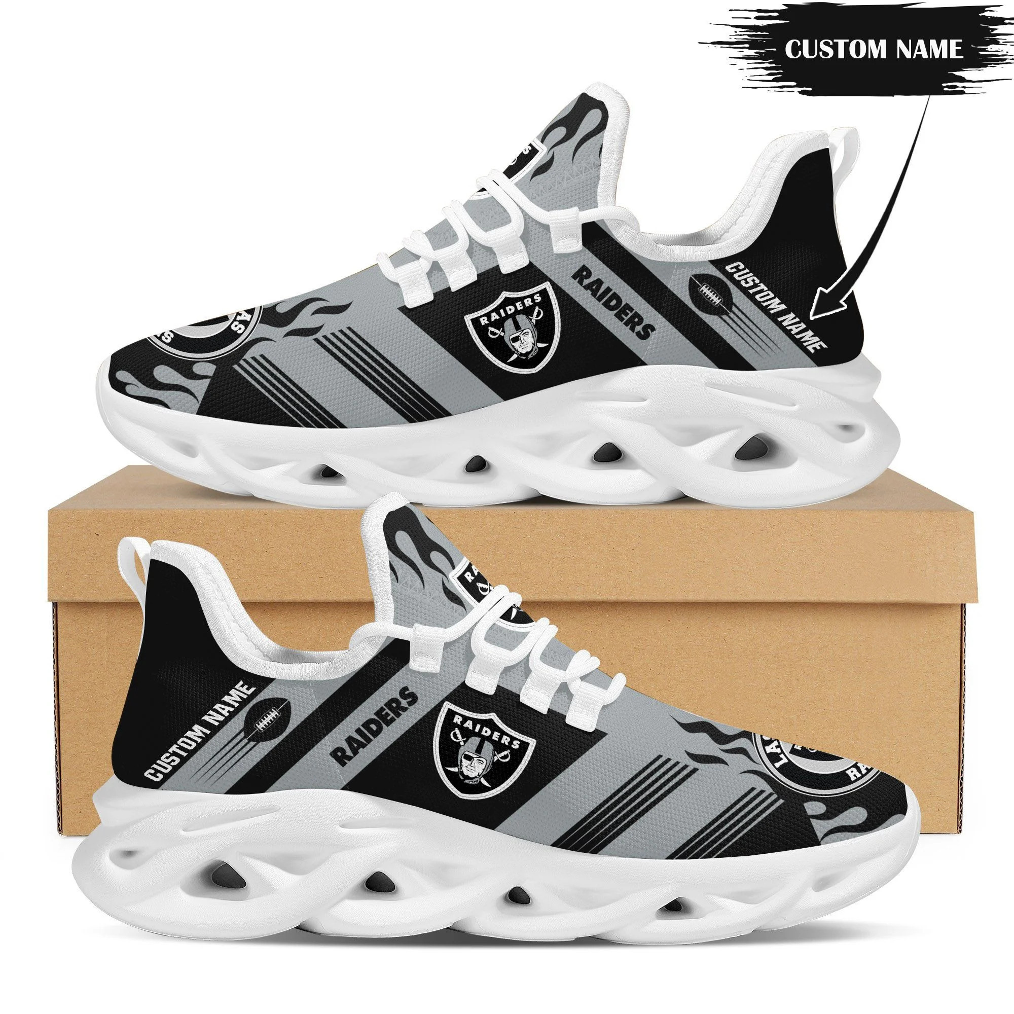 Las Vegas Raiders NFL Max Soul Shoes Sneakers For Men And Women Calebmatthewhans