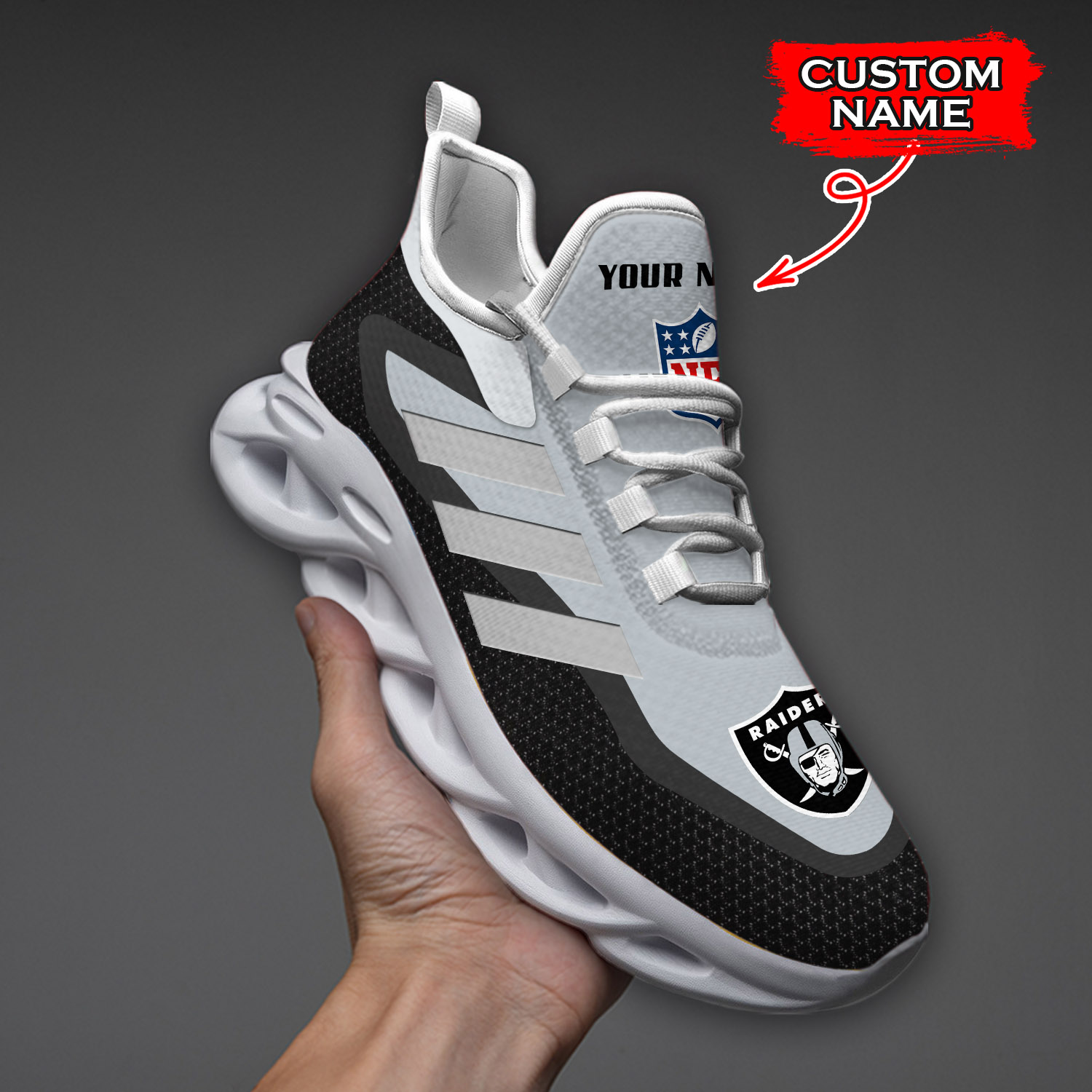 Las Vegas Raiders NFL Max Soul Shoes Sneakers For Men And Women Calebmatthewhans