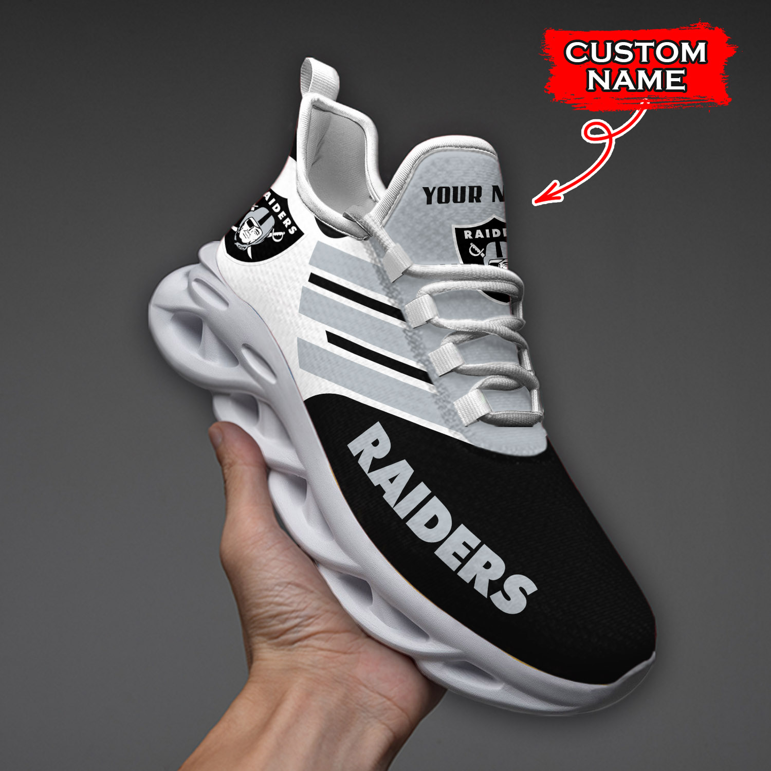Las Vegas Raiders NFL Max Soul Shoes Sneakers For Men And Women Calebmatthewhans