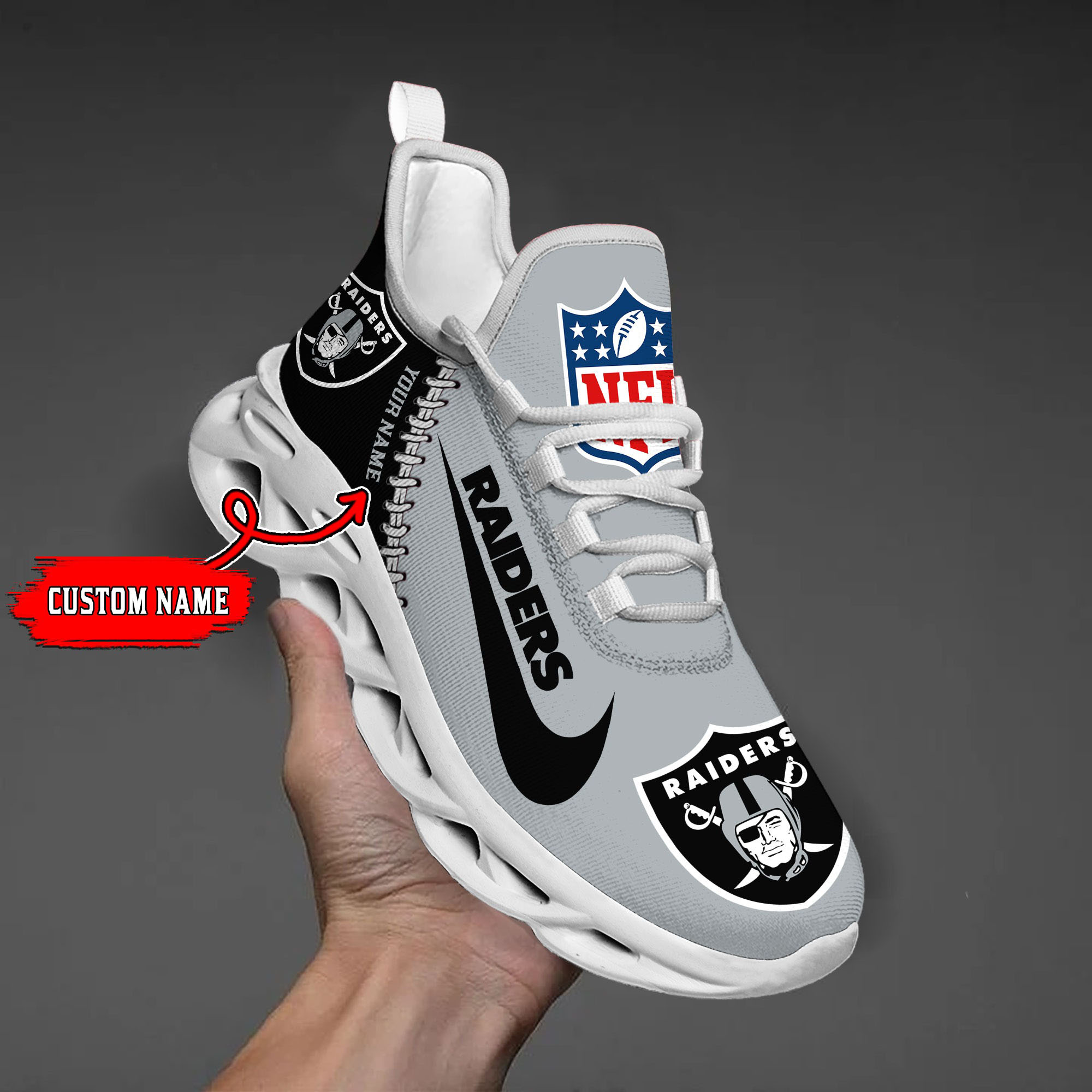 Las Vegas Raiders NFL Max Soul Shoes Sneakers For Men And Women Calebmatthewhans