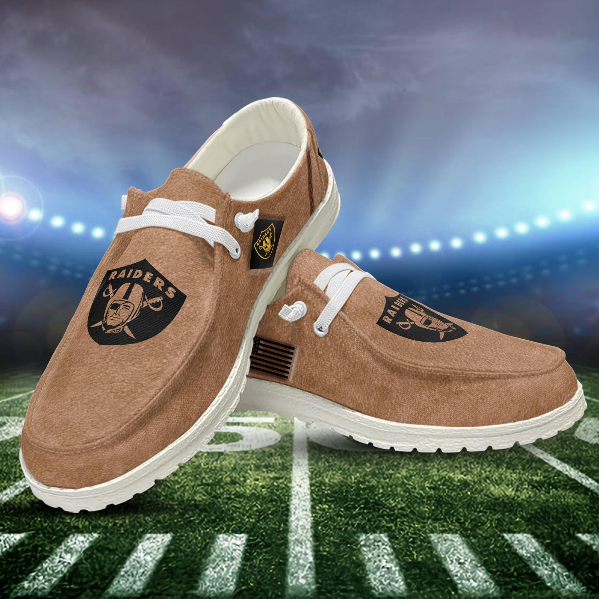 Las Vegas Raiders Personalized Hey Dude Shoes For Men And Women Calebmatthewhans