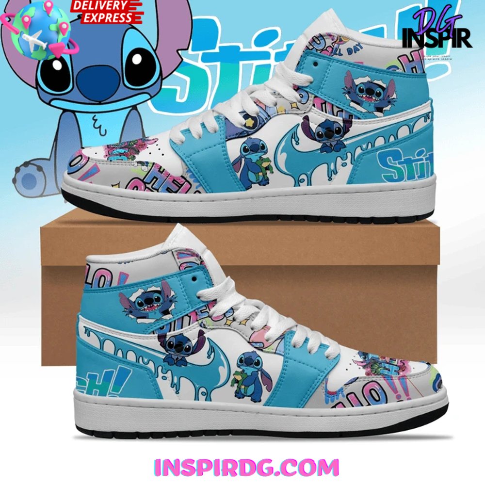 Lilo & Stitch AJ1 High Sneakers Shoes For Men And Women Calebmatthewhans