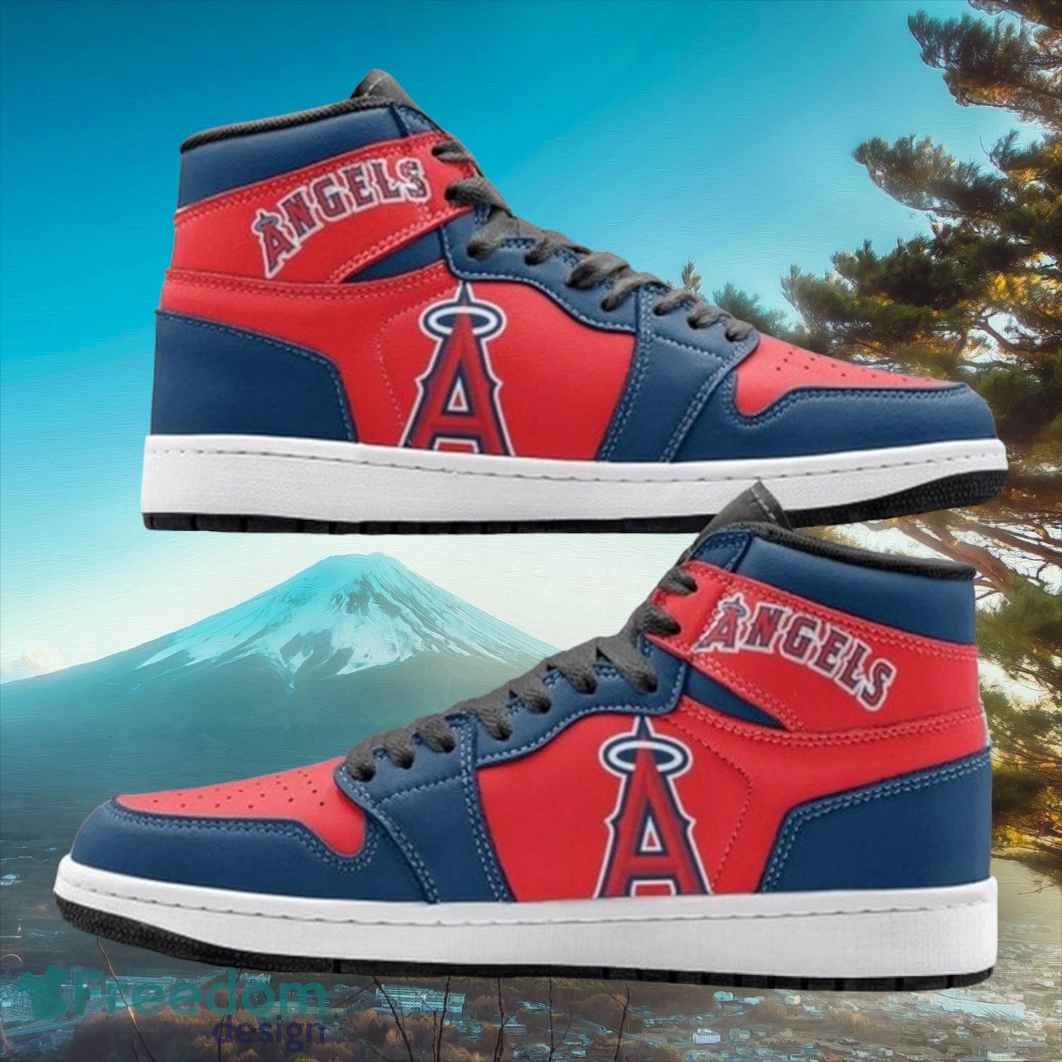 Los Angeles Angels AJ1 High Sneakers Shoes For Men And Women Calebmatthewhans