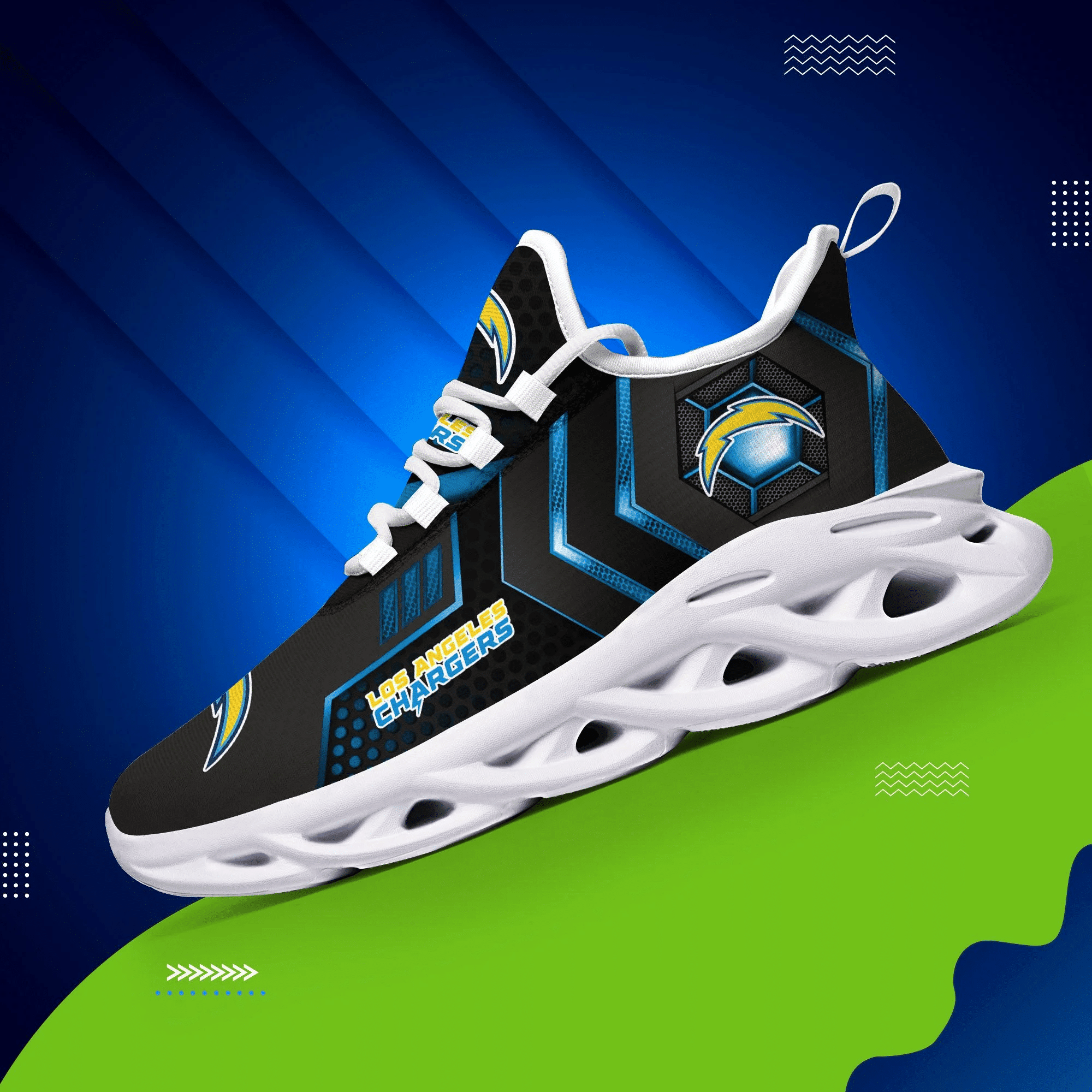 Los Angeles Chargers NFL Max Soul Shoes Sneakers For Men And Women Calebmatthewhans