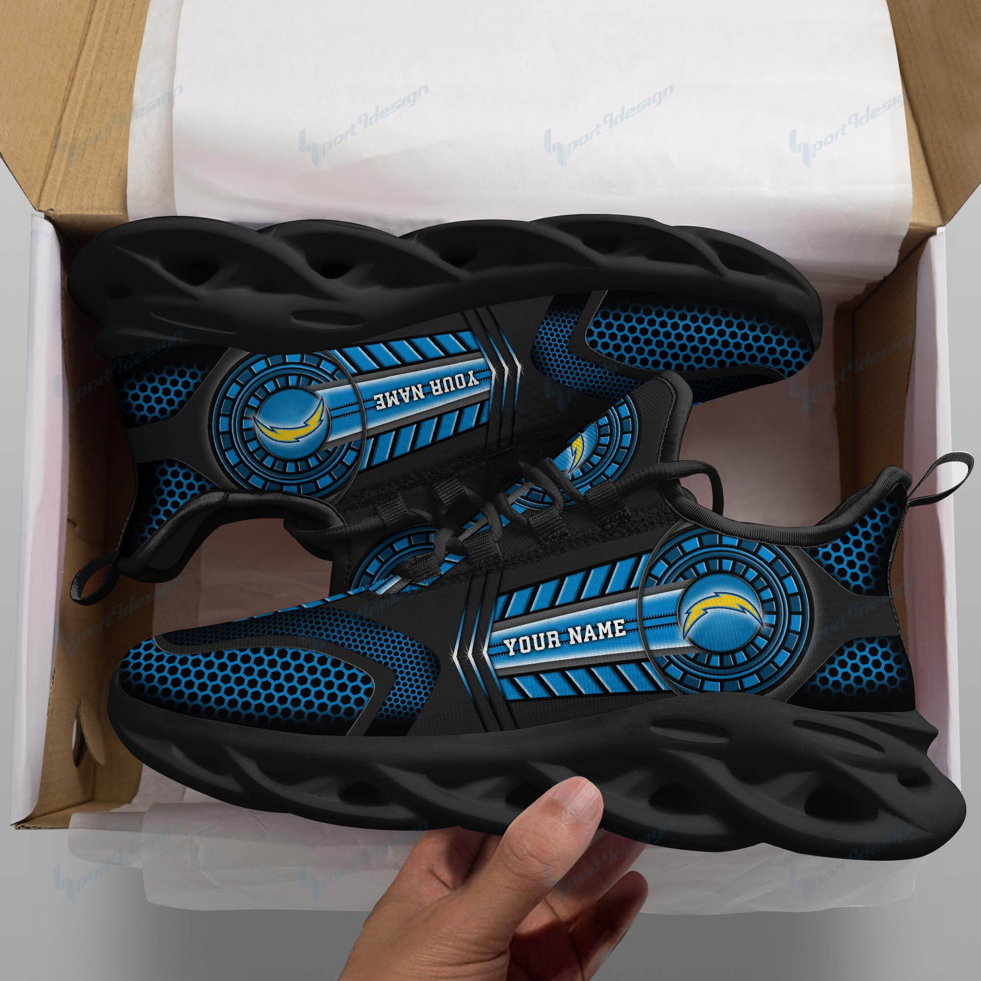 Los Angeles Chargers NFL Max Soul Shoes Sneakers For Men And Women Calebmatthewhans