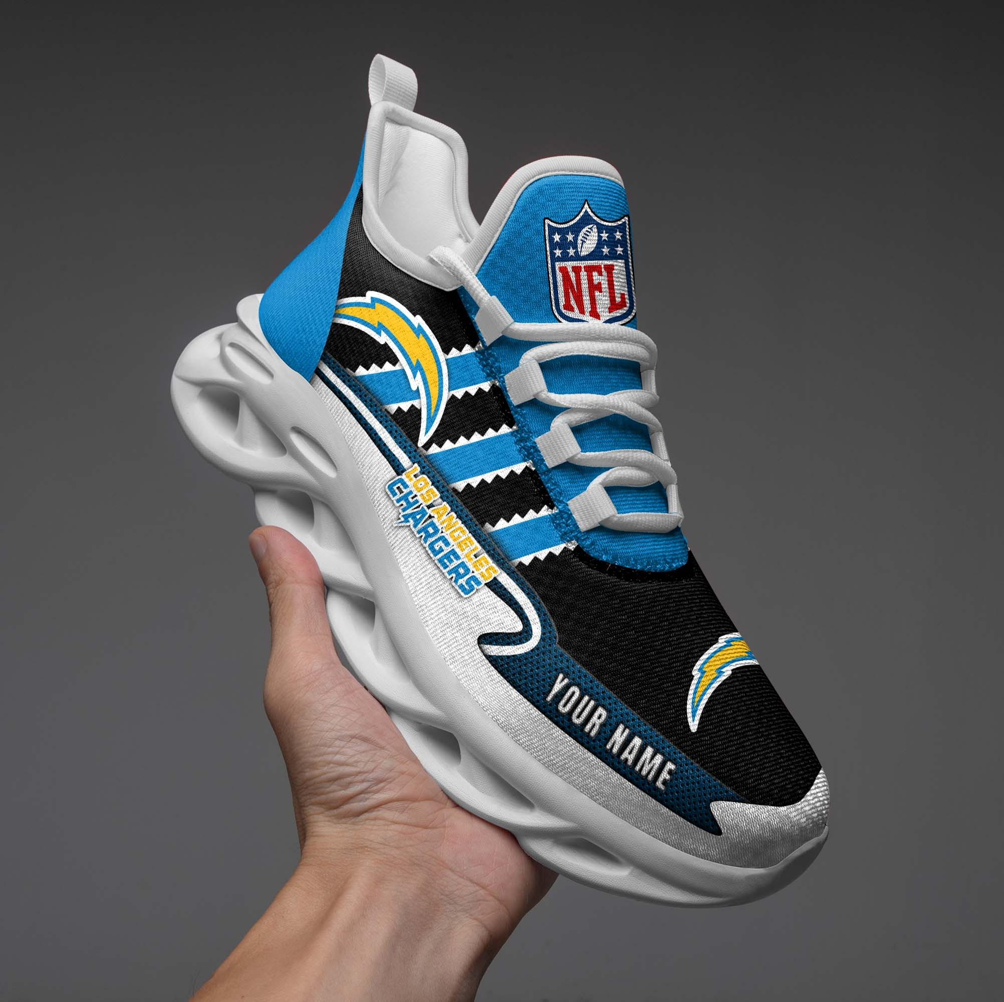 Los Angeles Chargers NFL Max Soul Shoes Sneakers For Men And Women Calebmatthewhans
