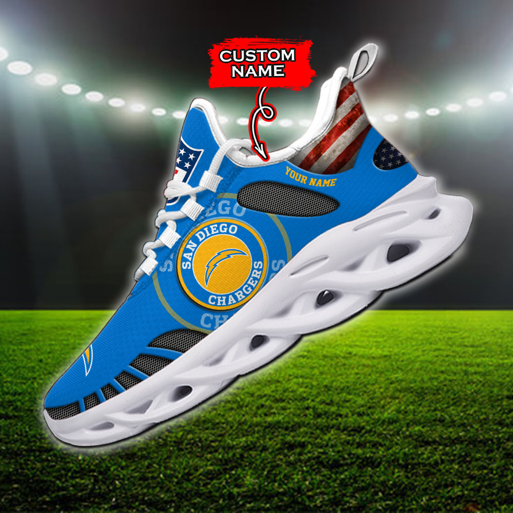 Los Angeles Chargers NFL Max Soul Shoes Sneakers For Men And Women Calebmatthewhans