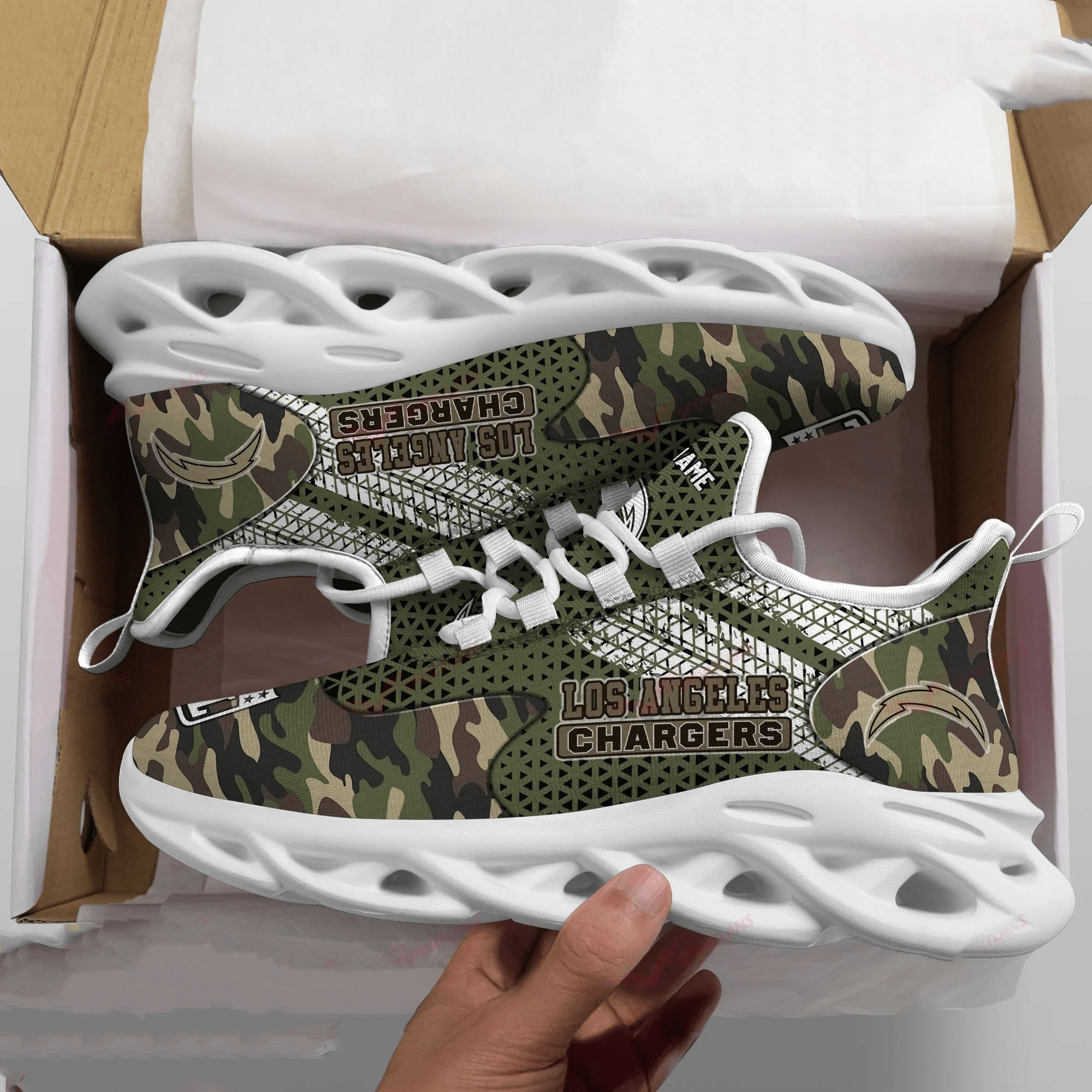 Los Angeles Chargers NFL Max Soul Shoes Sneakers For Men And Women Calebmatthewhans