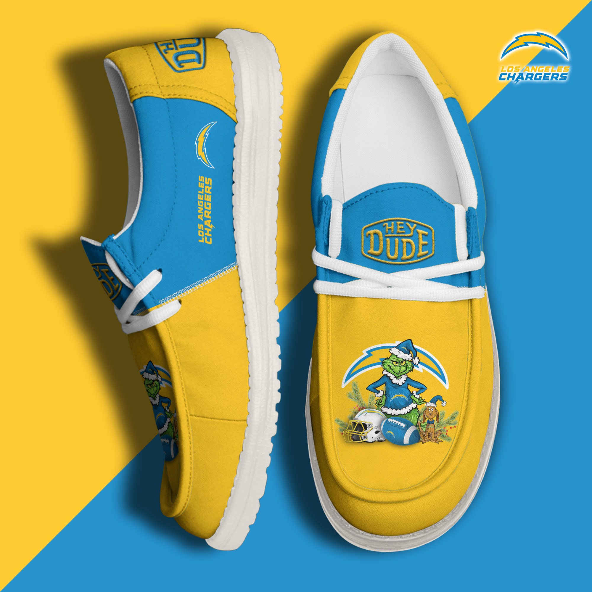 Los Angeles Chargers Personalized Hey Dude Shoes For Men And Women Calebmatthewhans