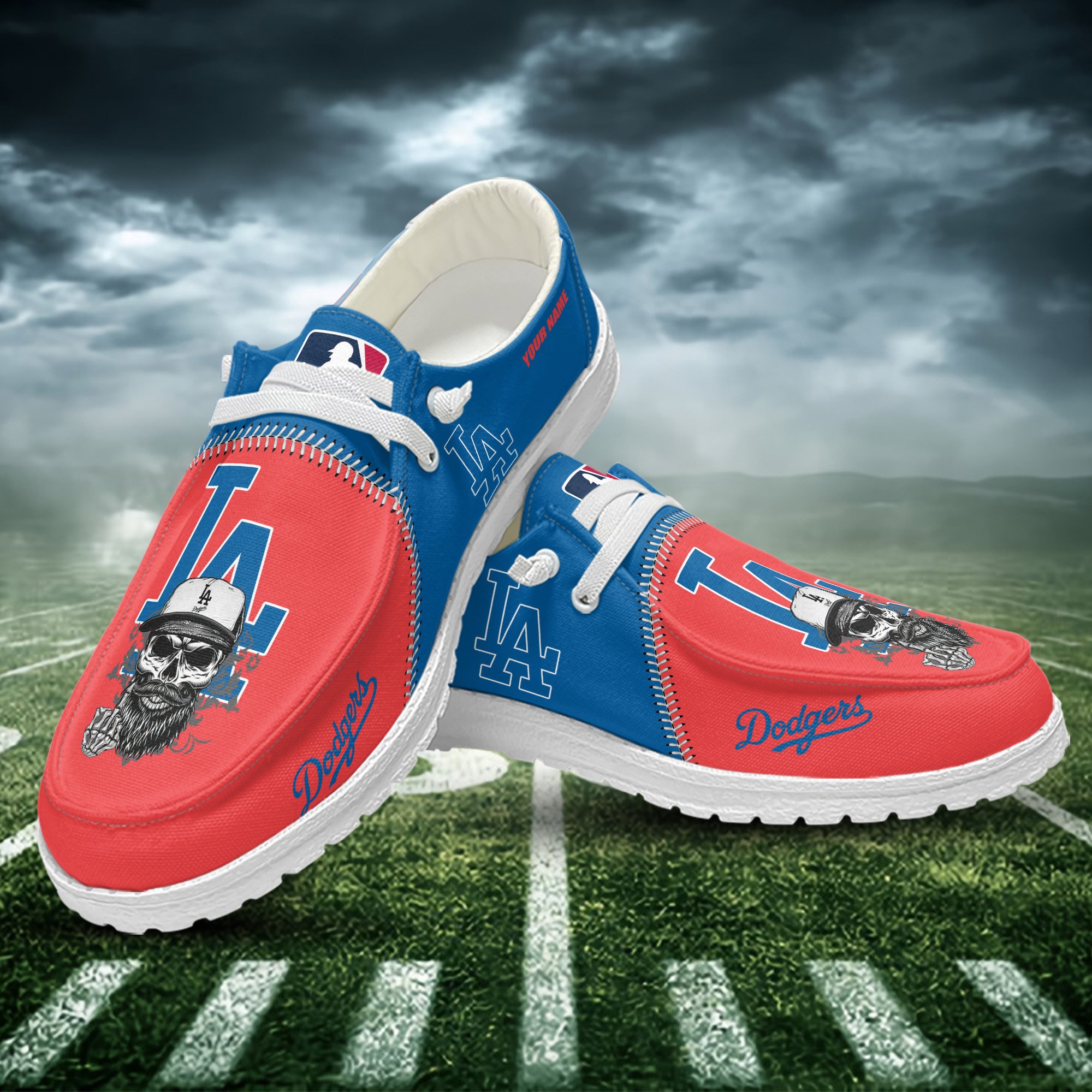 Los Angeles Dodgers Personalized Hey Dude Shoes For Men And Women Calebmatthewhans