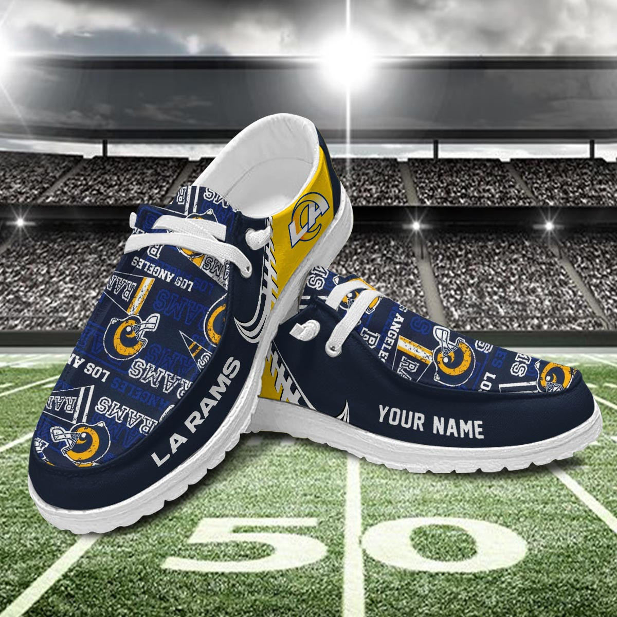 Los Angeles Rams Hey Dude Shoes For Men And Women Calebmatthewhans