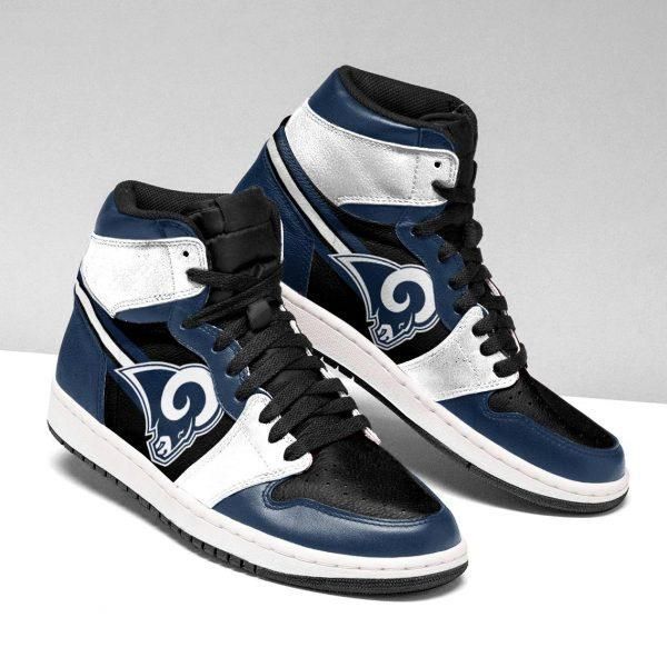 Los Angeles Rams NFL AJ1 High Sneakers Shoes For Men And Women Calebmatthewhans