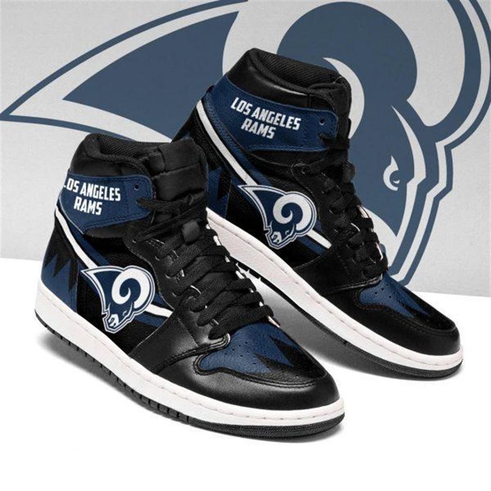 Los Angeles Rams NFL AJ1 High Sneakers Shoes For Men And Women Calebmatthewhans
