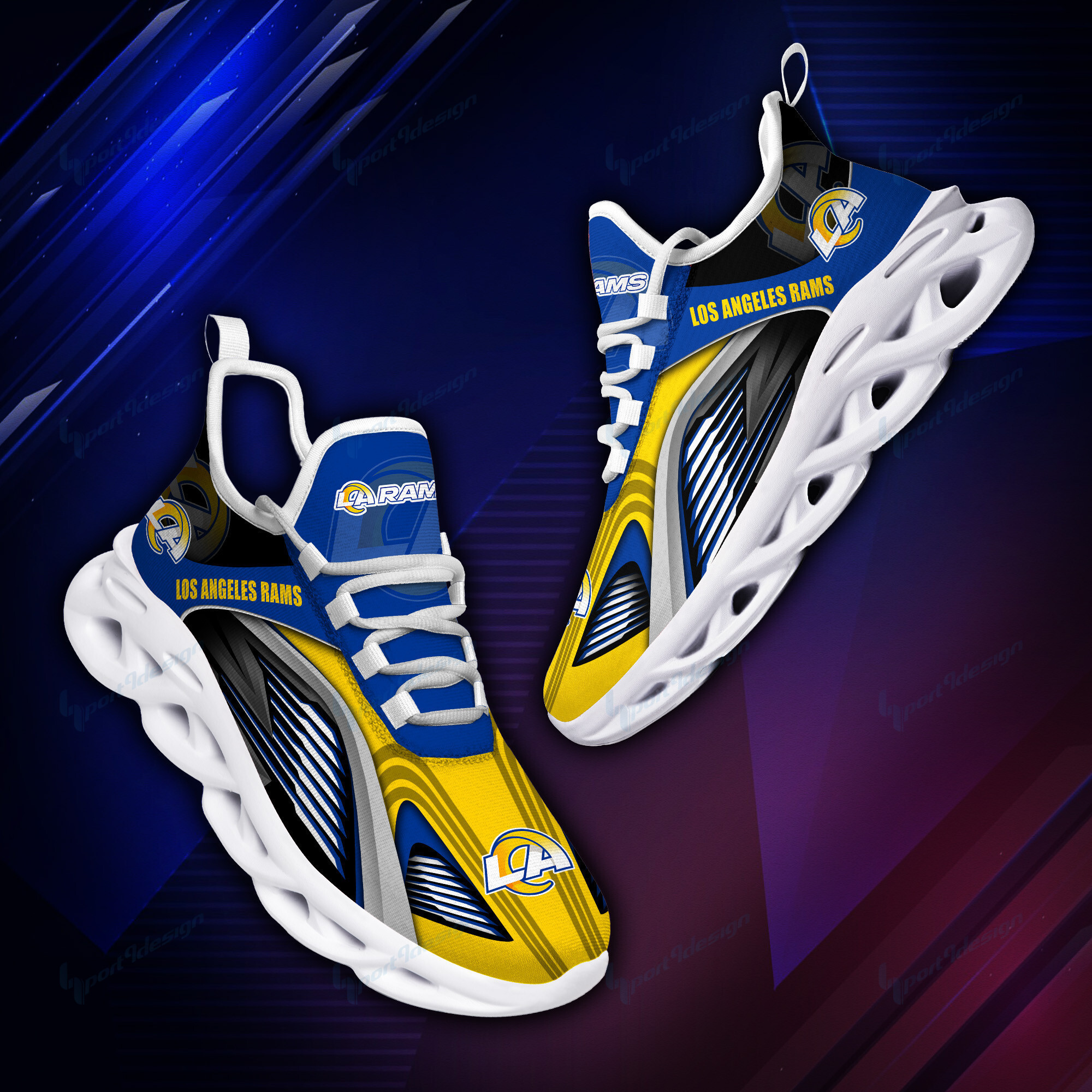 Los Angeles Rams NFL Max Soul Shoes Sneakers For Men And Women Calebmatthewhans
