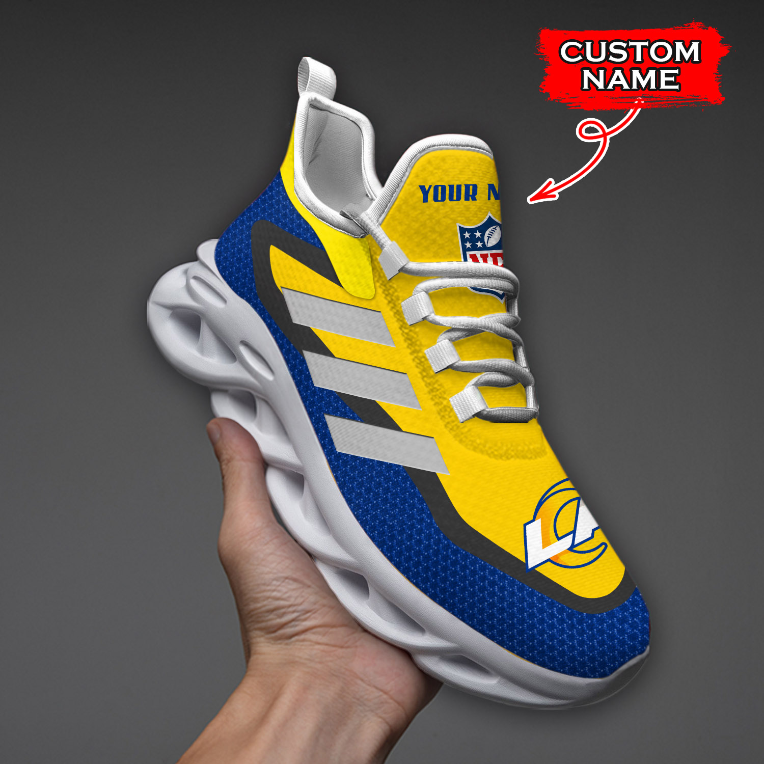 Los Angeles Rams NFL Max Soul Shoes Sneakers For Men And Women Calebmatthewhans
