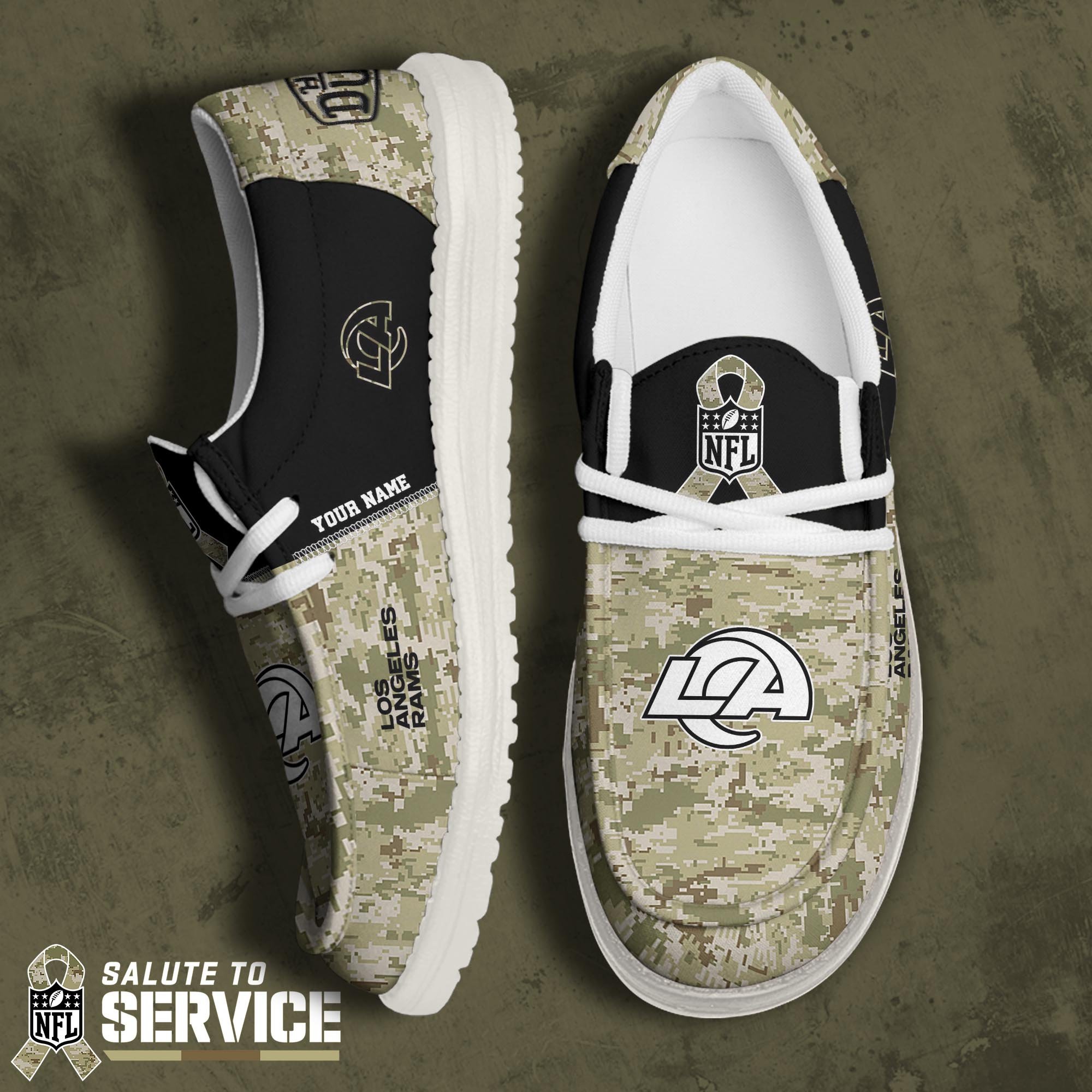 Los Angeles Rams Personalized Hey Dude Shoes For Men And Women Calebmatthewhans