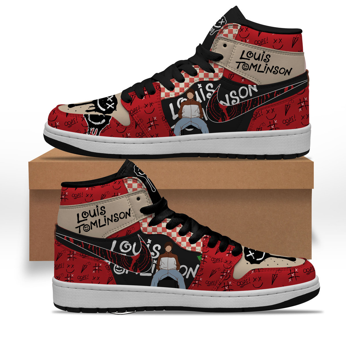 Louis Tomlinson AJ1 High Sneakers Shoes For Men And Women Calebmatthewhans