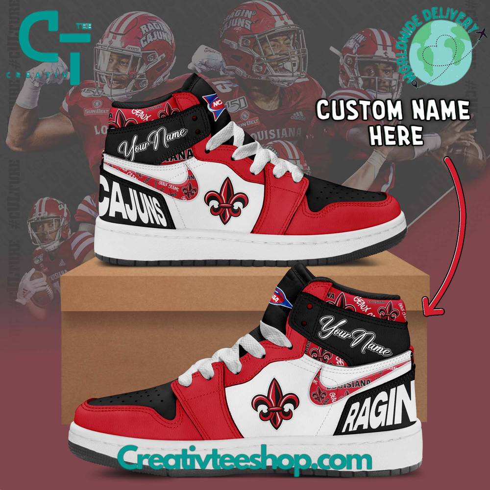Louisiana State Ragin Cajuns AJ1 High Sneakers Shoes For Men And Women Calebmatthewhans