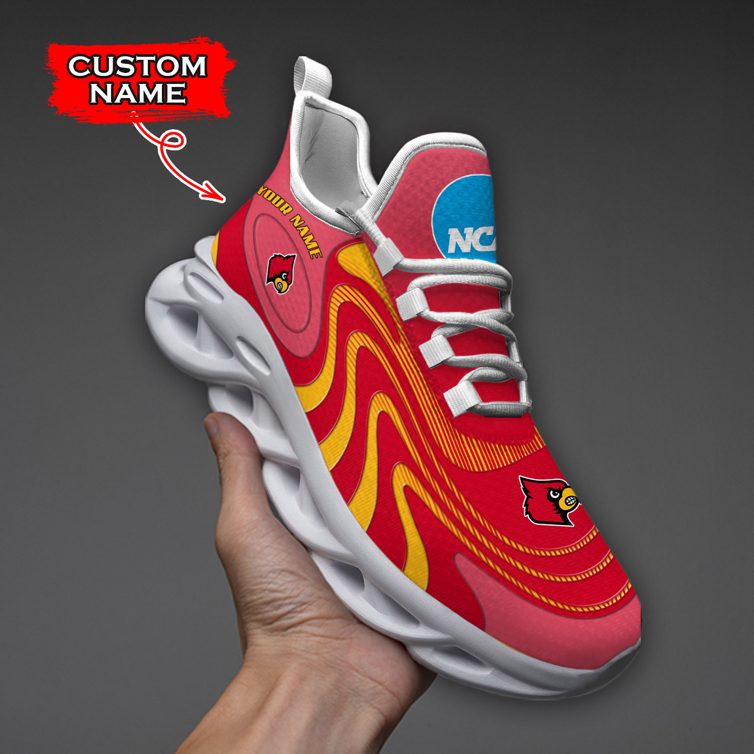 Louisville Cardinals NCAA Max Soul Shoes Sneakers For Men And Women Calebmatthewhans