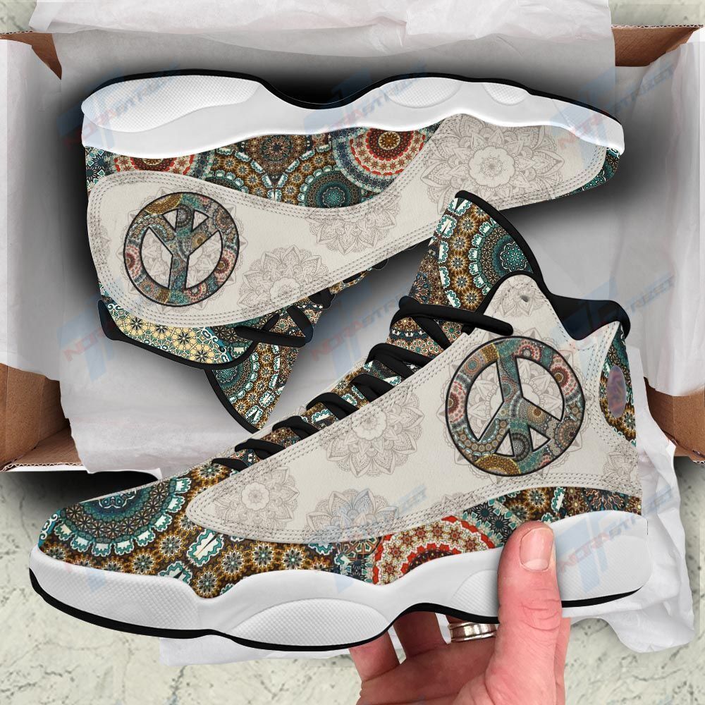 Mandala Pattern Hippie AJ13 Sneakers Shoes For Men And Women Calebmatthewhans
