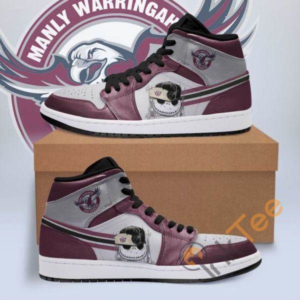 Manly Warringah Sea Eagles NRL AJ1 High Sneakers Shoes For Men And Women Calebmatthewhans