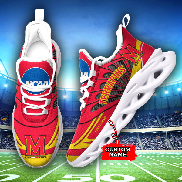 Maryland Terrapins NCAA Max Soul Shoes Sneakers For Men And Women Calebmatthewhans