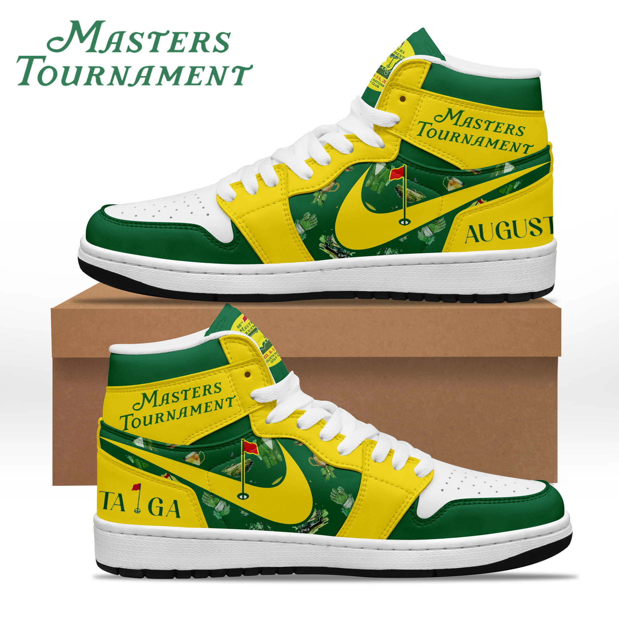 Masters Tournament AJ1 High Sneakers Shoes For Men And Women Calebmatthewhans