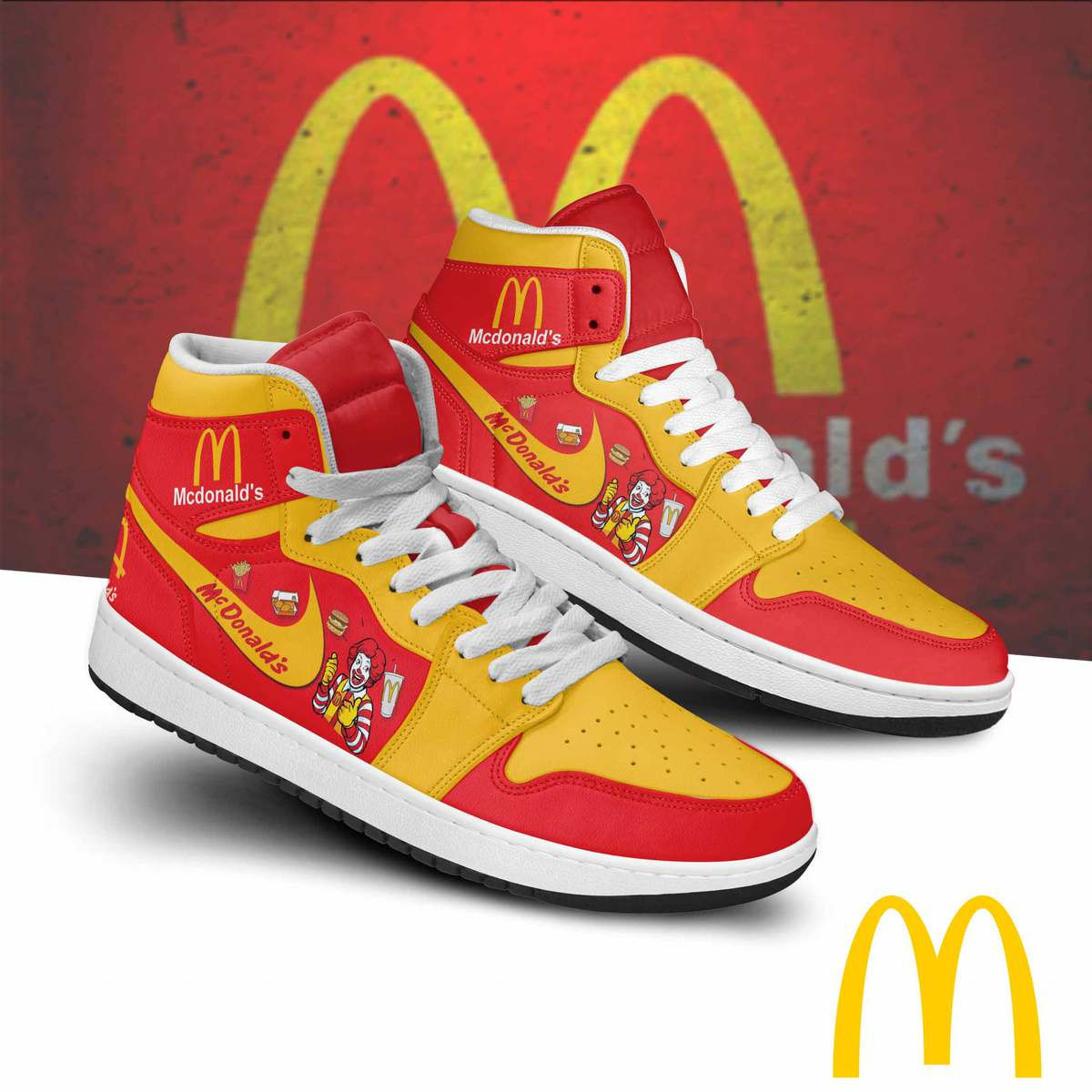 Mc Donald AJ1 High Sneakers Shoes For Men And Women Calebmatthewhans